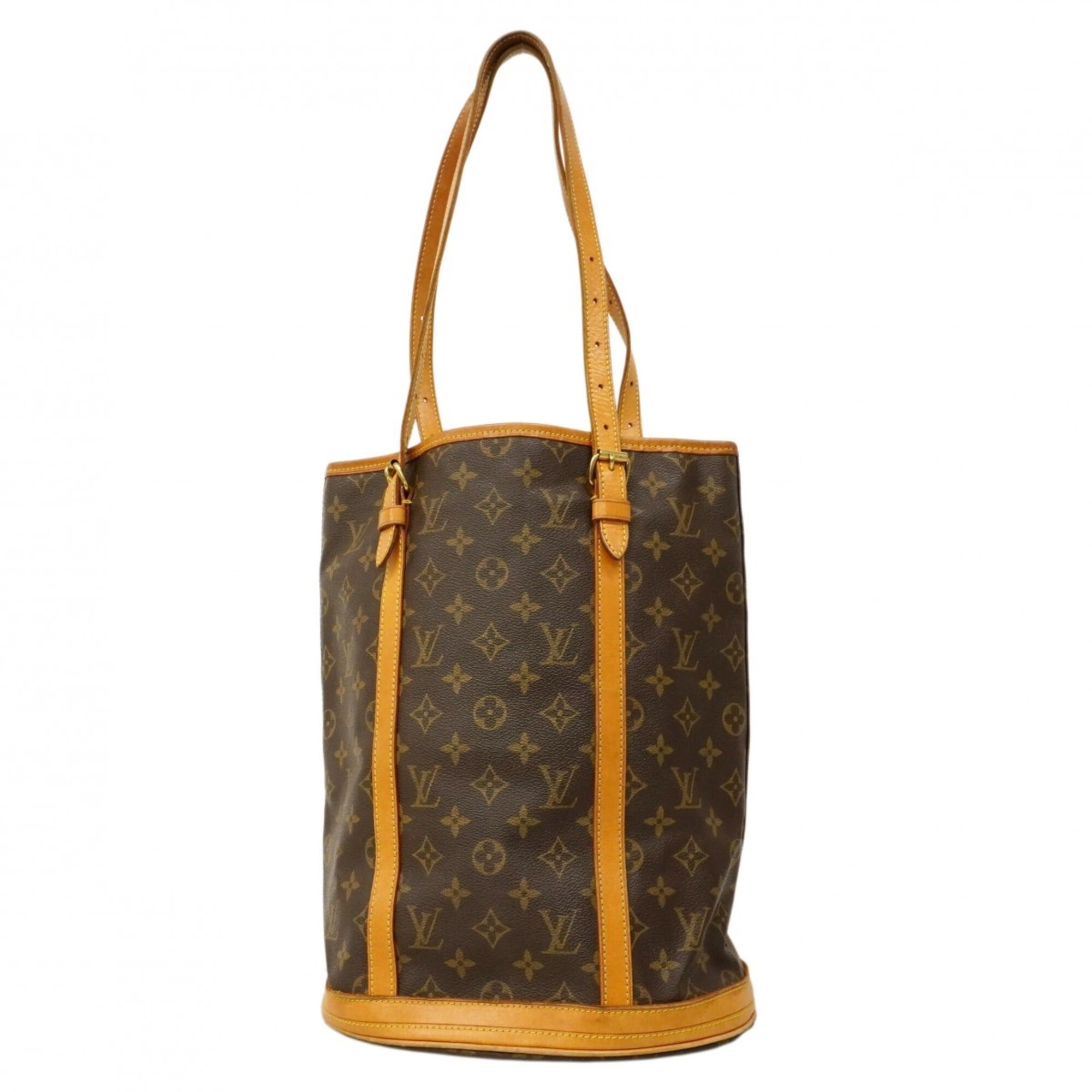 Louis Vuitton Monogram Bucket GM Tote Bag M42236 Brown (Women\'s)