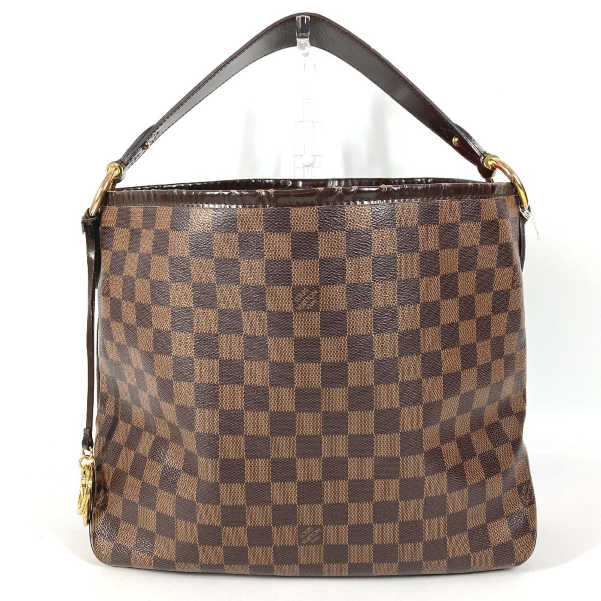 LOUIS VUITTON N41459 Damier Delightful PM Shoulder Bag Tote Canvas Men\'s Women\'s Ebene Brown