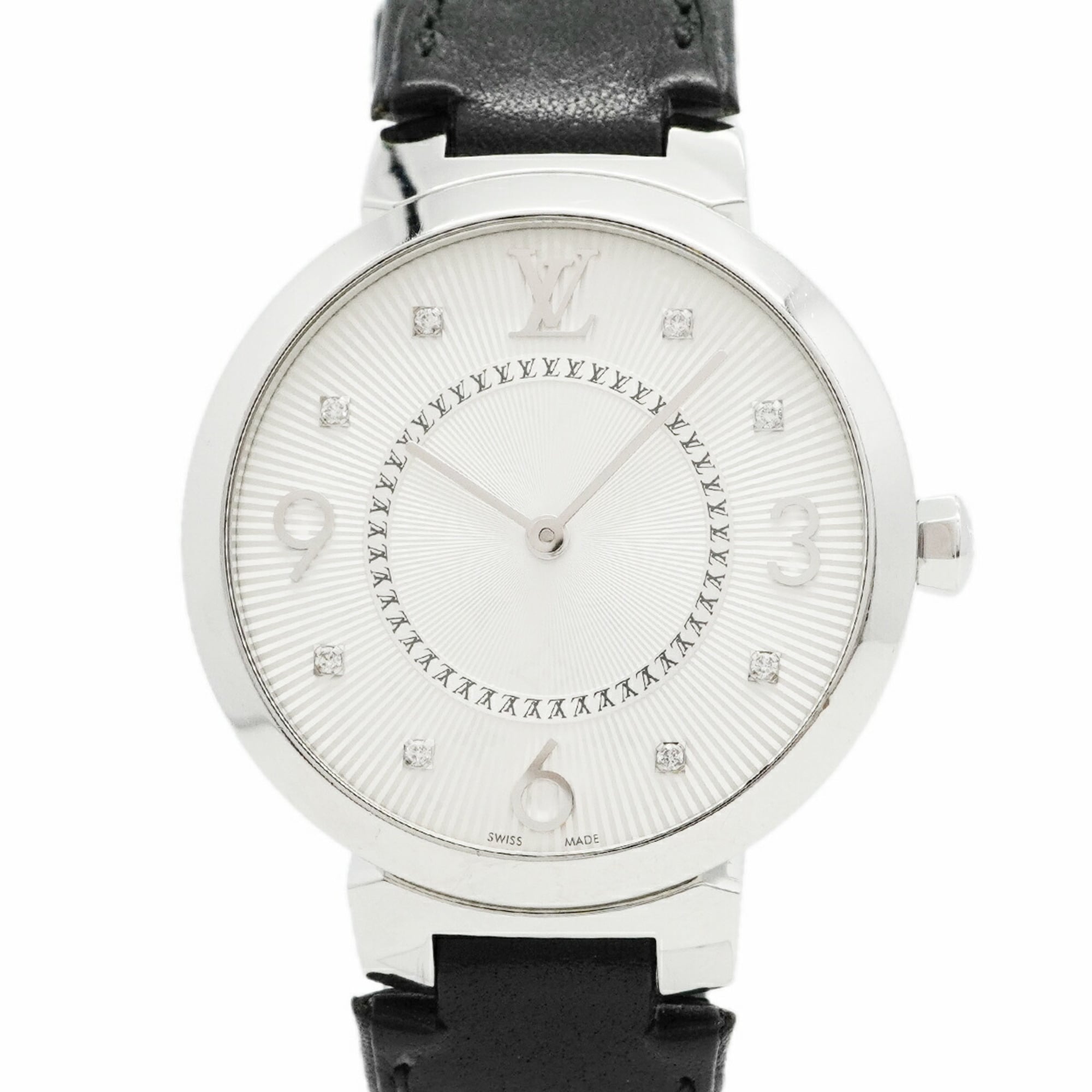 Louis Vuitton Tambour Q13MJ Silver Dial Watch for Women
