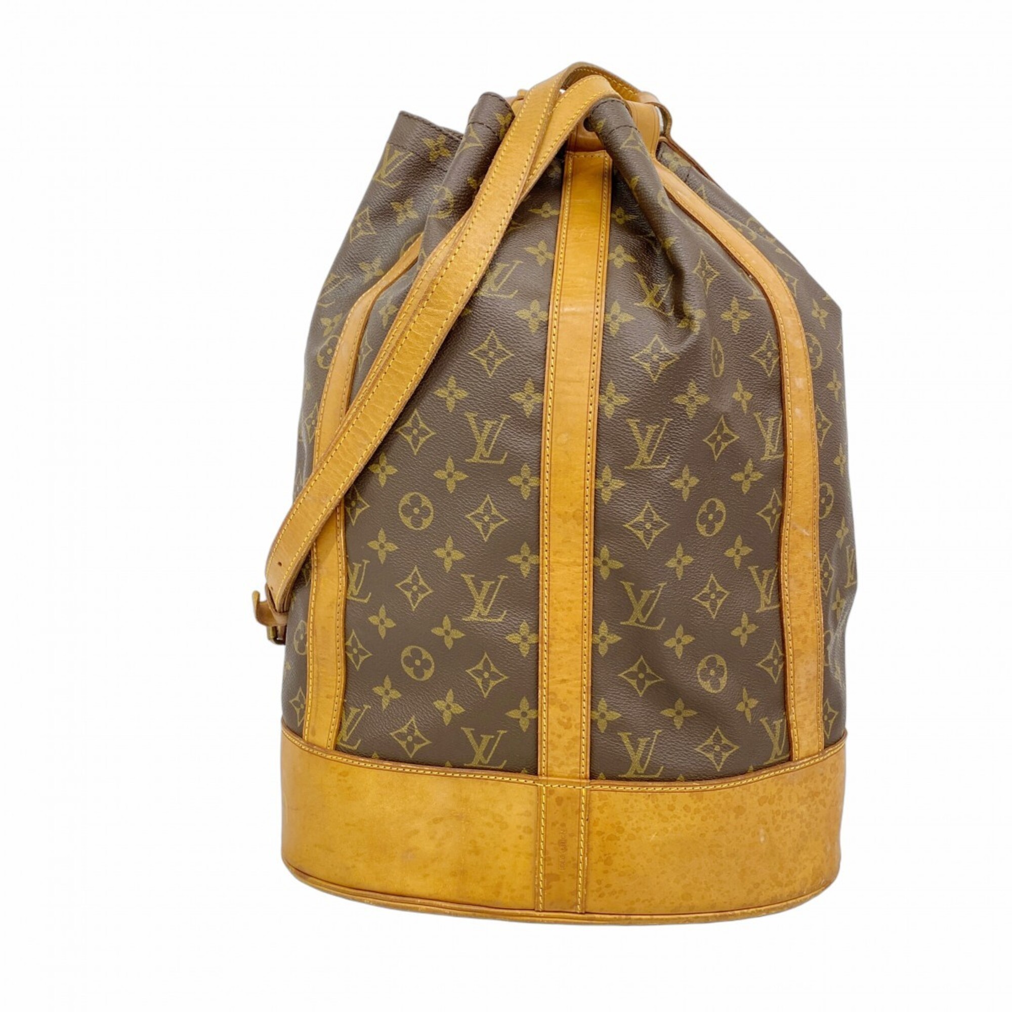 Louis Vuitton Monogram Randonee GM Shoulder Bag M42244 Brown Women\'s