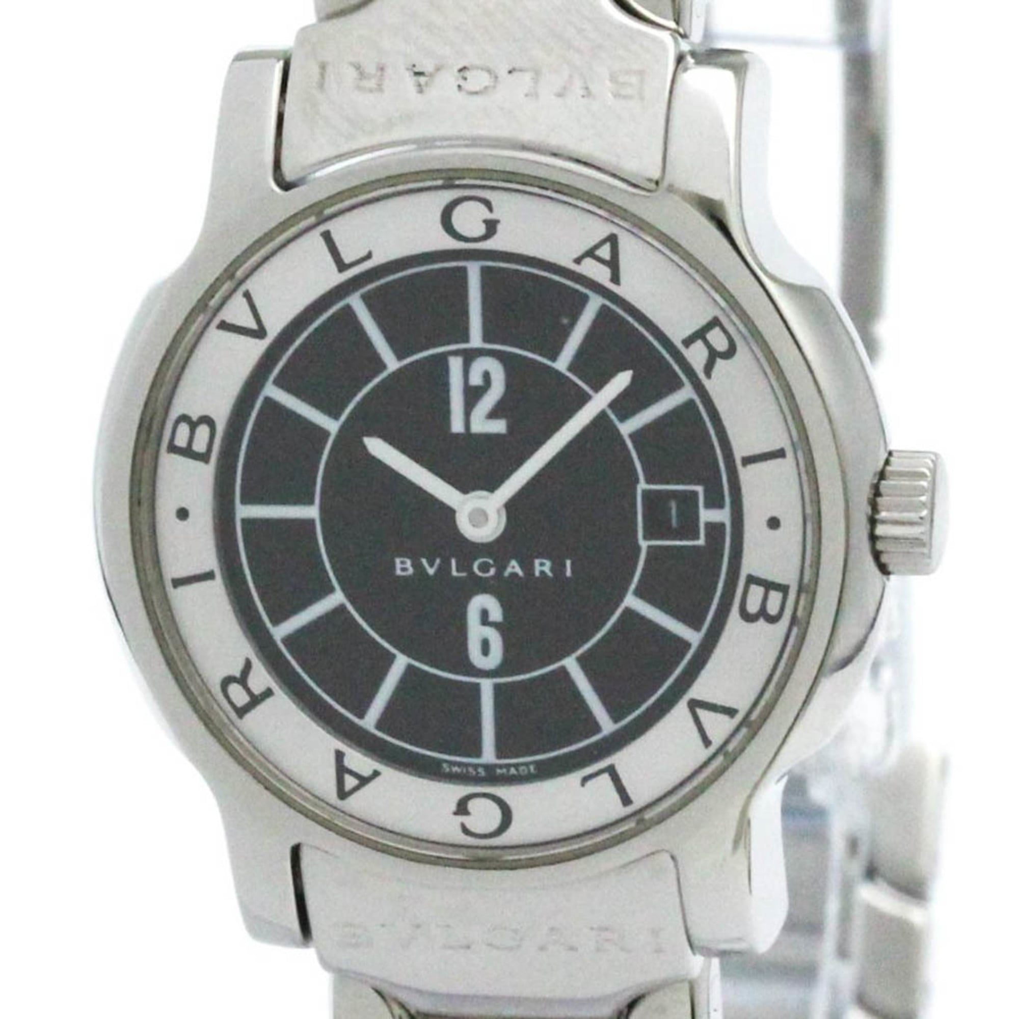 BVLGARI Solotempo Steel Quartz Ladies Watch ST29S Polished