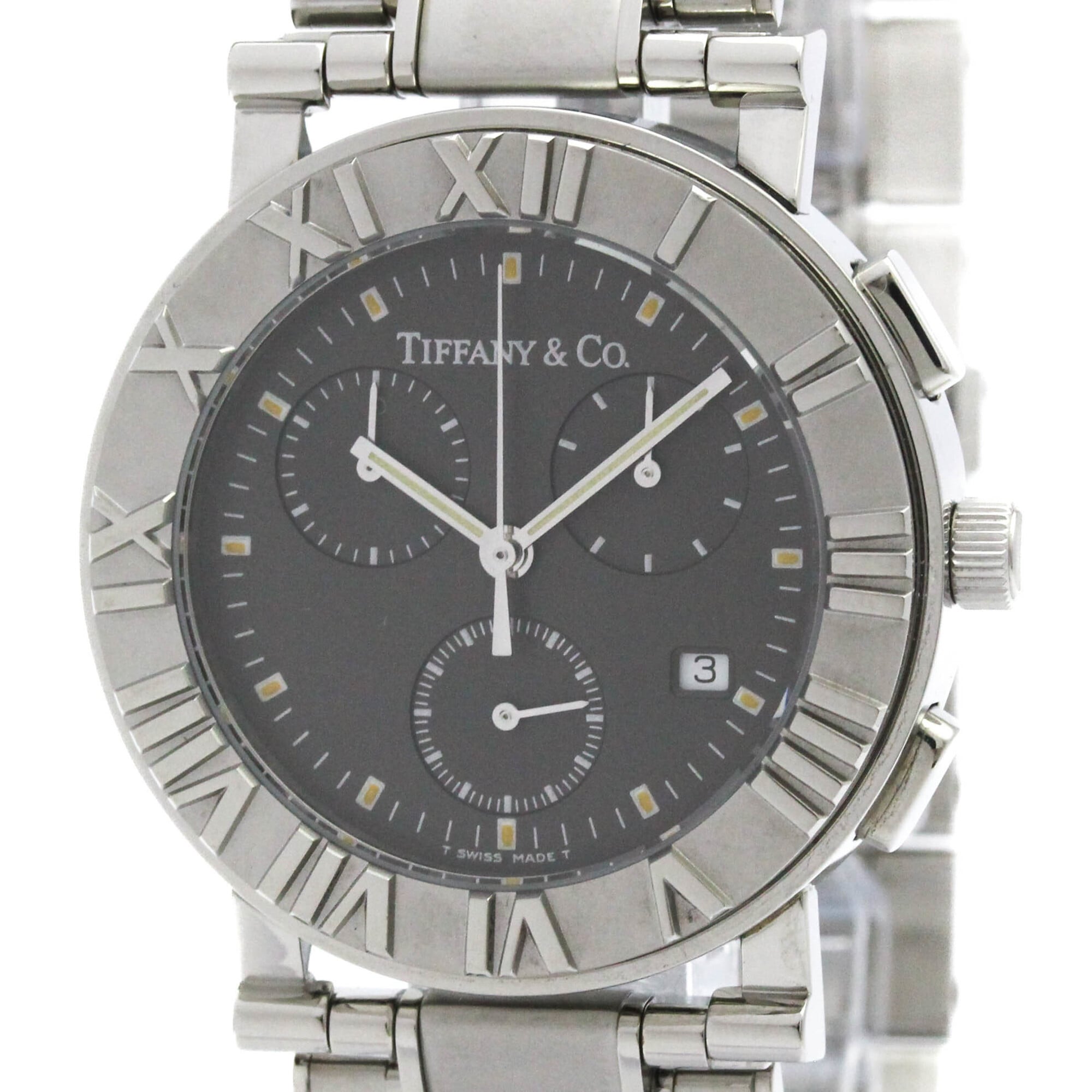 TIFFANY Atlas Chronograph Quartz Watch Z0002.32.10A11A00A Polished