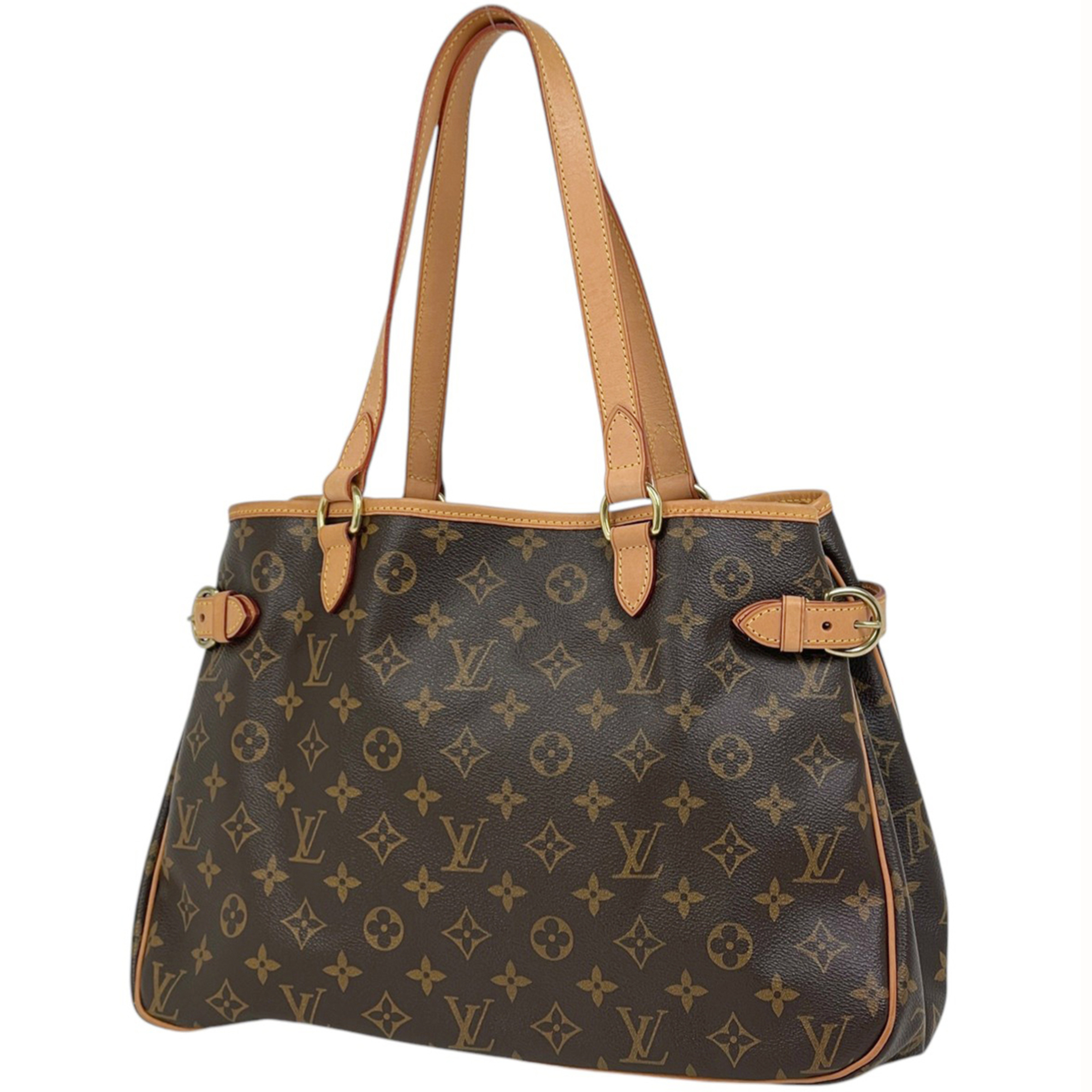 Louis Vuitton Batignolles Horizontal Shoulder Bag/Tote Bag, Monogram Brown, M51154, Women\'s