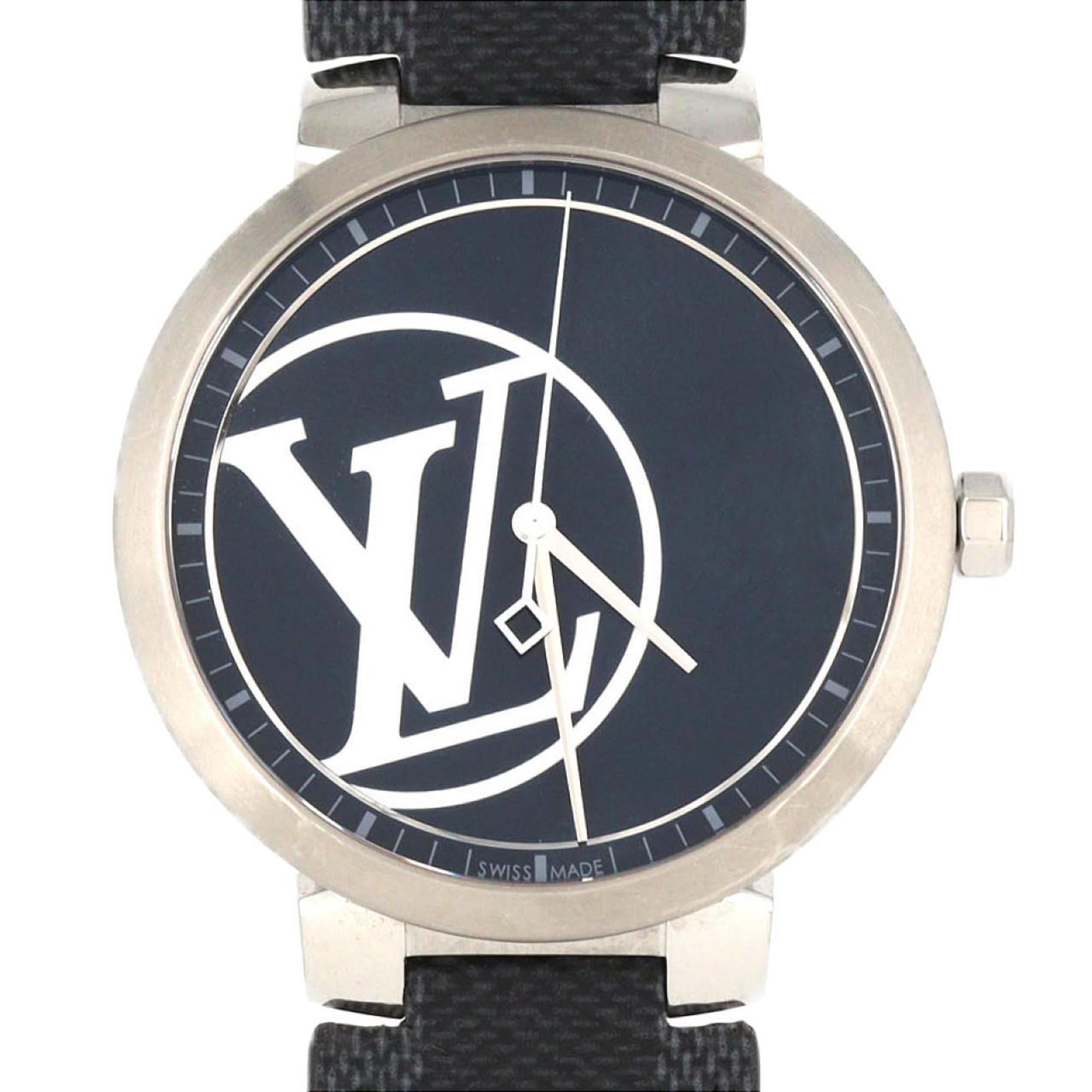 Louis Vuitton Tambour Slim LTD QA001 SS Quartz Watch