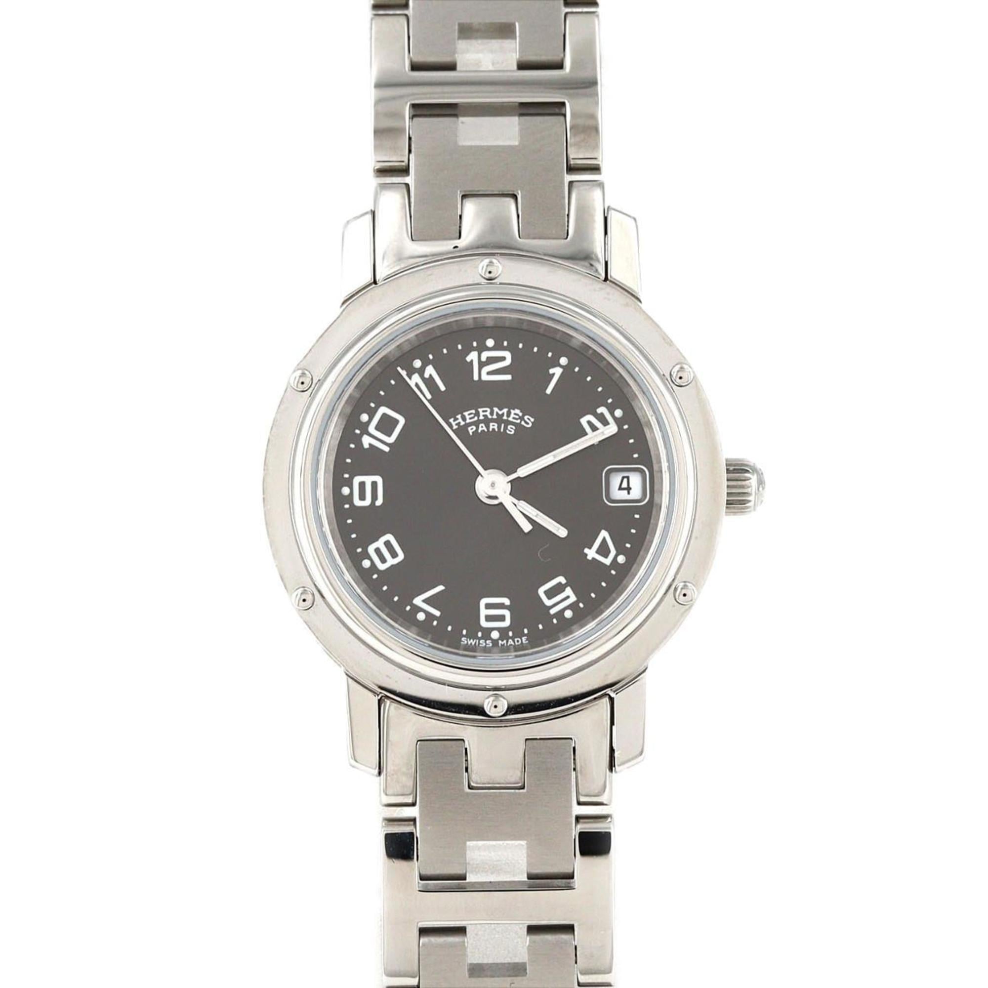 Herms Clipper CL4.210 Stainless Steel Quartz Watch