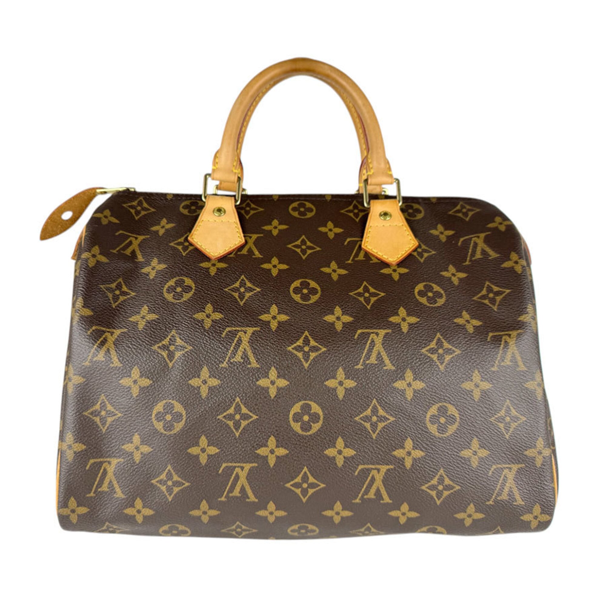 Louis Vuitton LOUIS VUITTON Monogram Speedy 30 Handbag, Canvas, Brown Gold, Women\'s, M41526, Free S