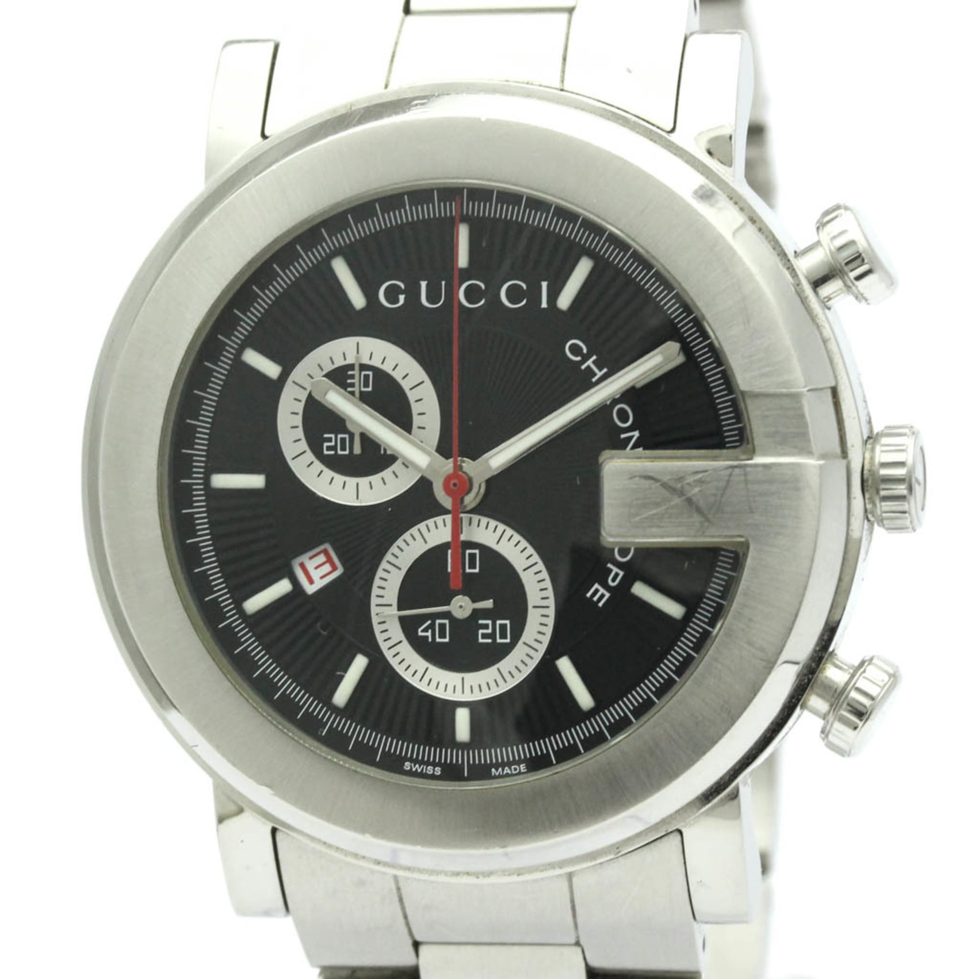 GUCCI G-Chrono Quartz Stainless Steel Mens Watch YA101309 101M