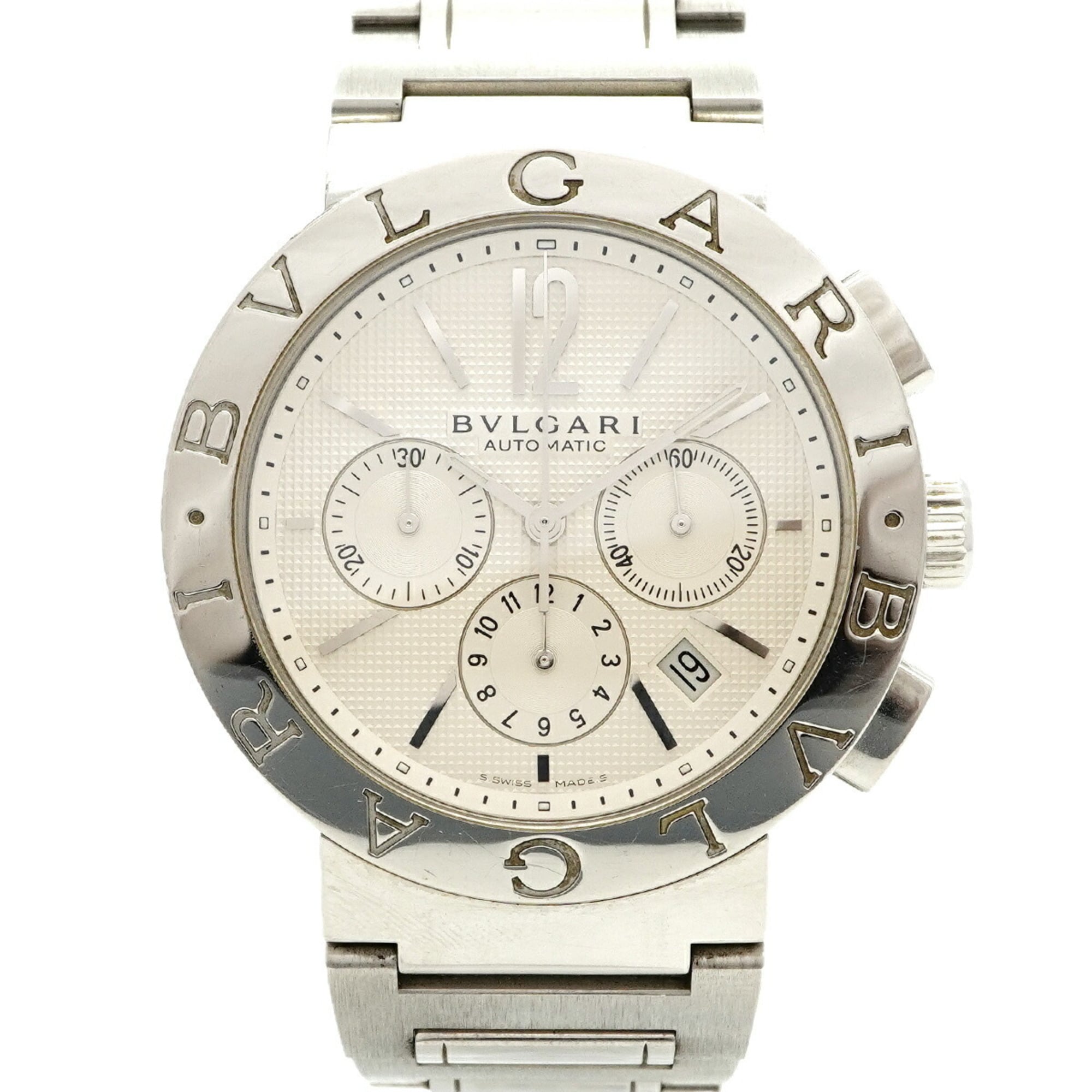Bvlgari BB42SLCH Silver Dial Men\'s Watch