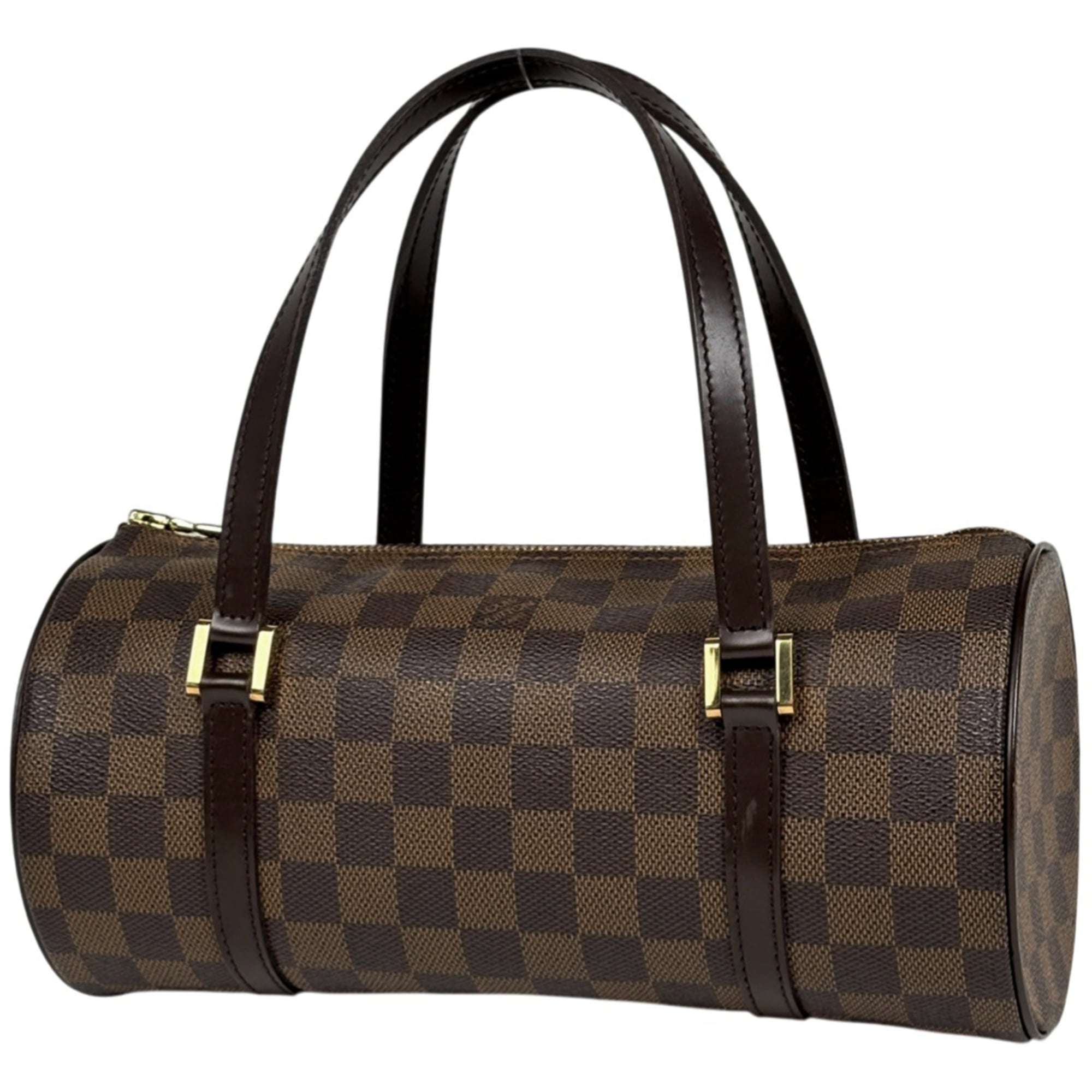 Louis Vuitton Papillon 26 Barrel Bag, cylindrical handbag, Damier Brown, N51304, women\'s.