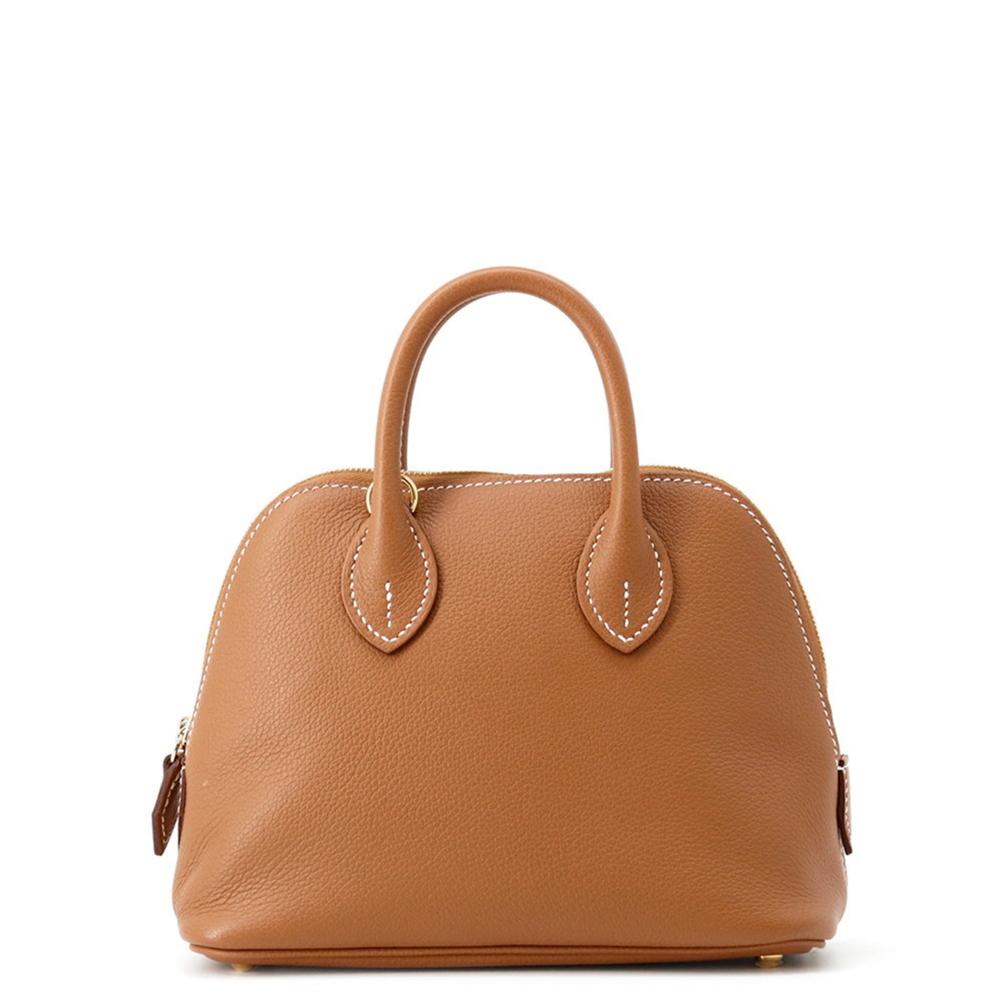 Hermes Bolide 1923 Mini Gold Evercolor K Stamp 2-way Shoulder Bag Handbag HERMES