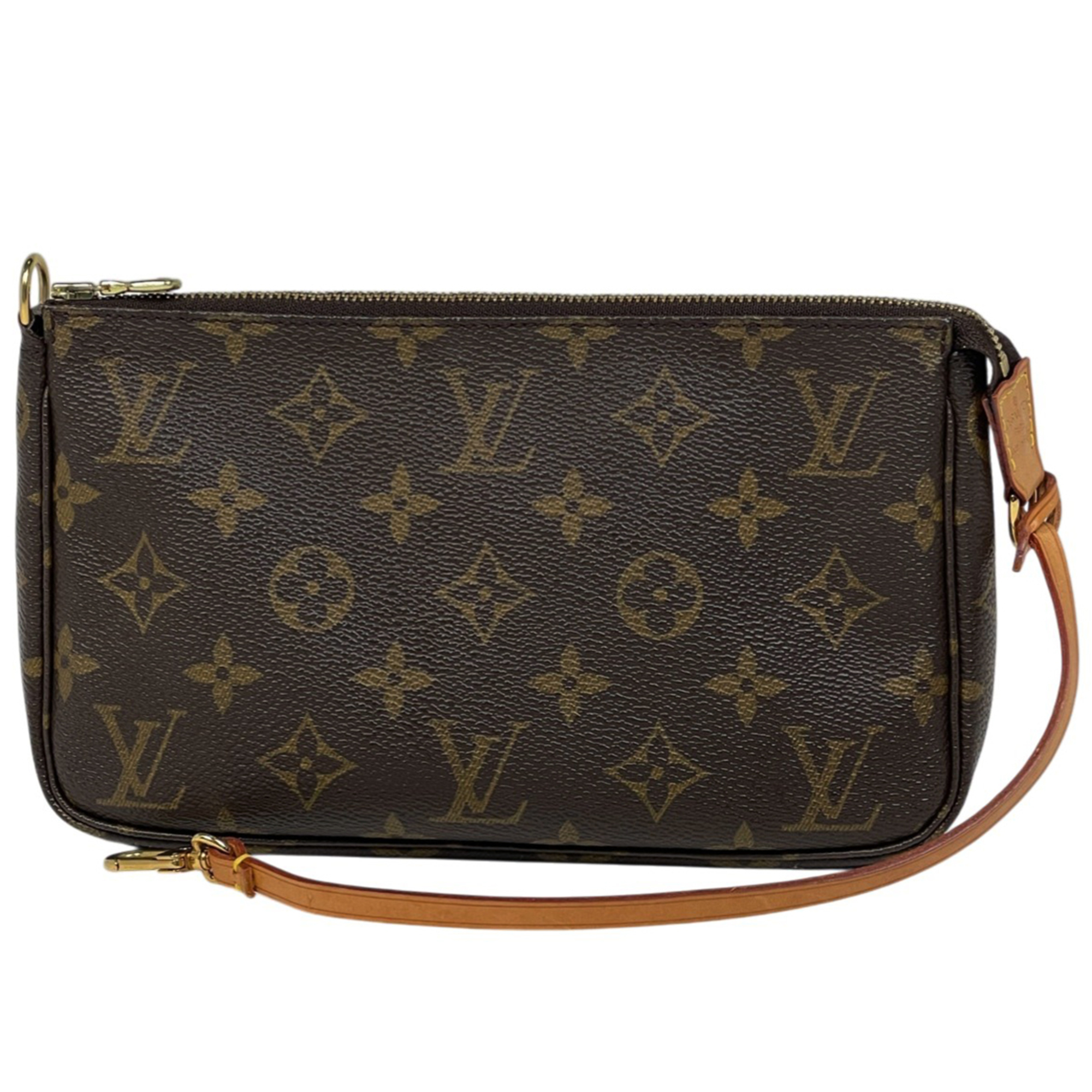 Louis Vuitton Pochette Accessoires Makeup Cosmetics Accessory Pouch Monogram Brown M51980 Women\'s