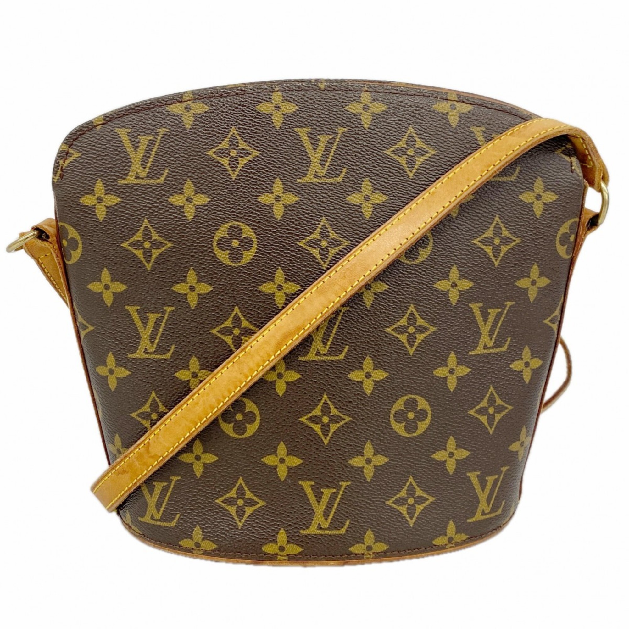Louis Vuitton Monogram Druot Shoulder Bag M51290 Brown Women\'s P2662670