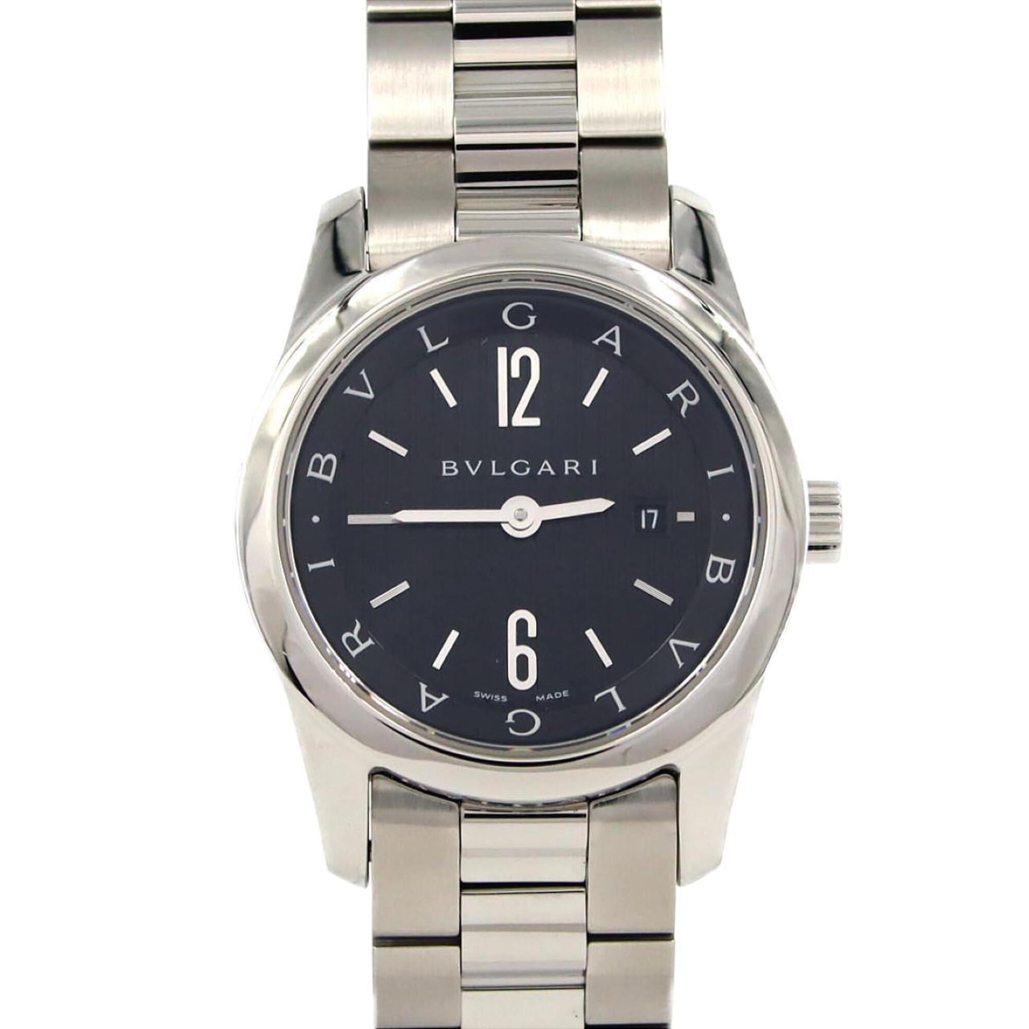 Bulgari Solotempo ST30S ST30BSSD Stainless Steel Quartz Watch