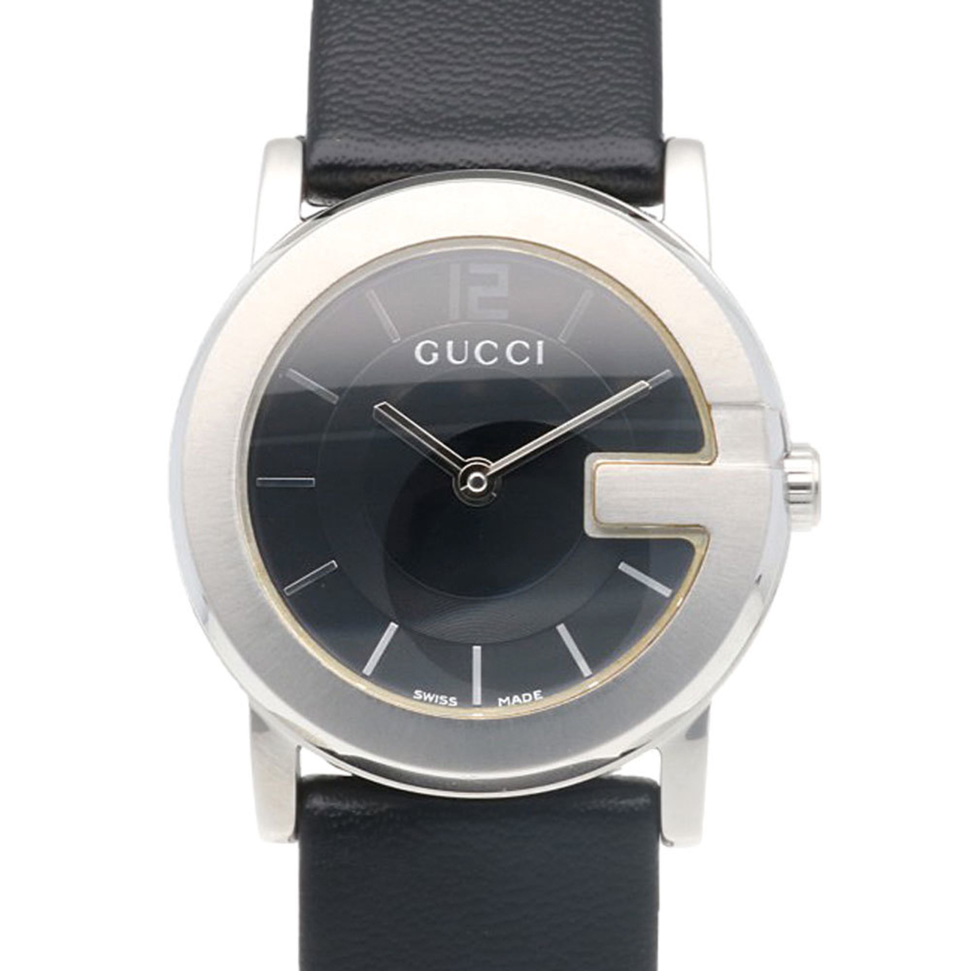 Gucci Watch, Stainless Steel 101L Quartz Movement, Women\'s, Pre-owned, Non-Waterproof