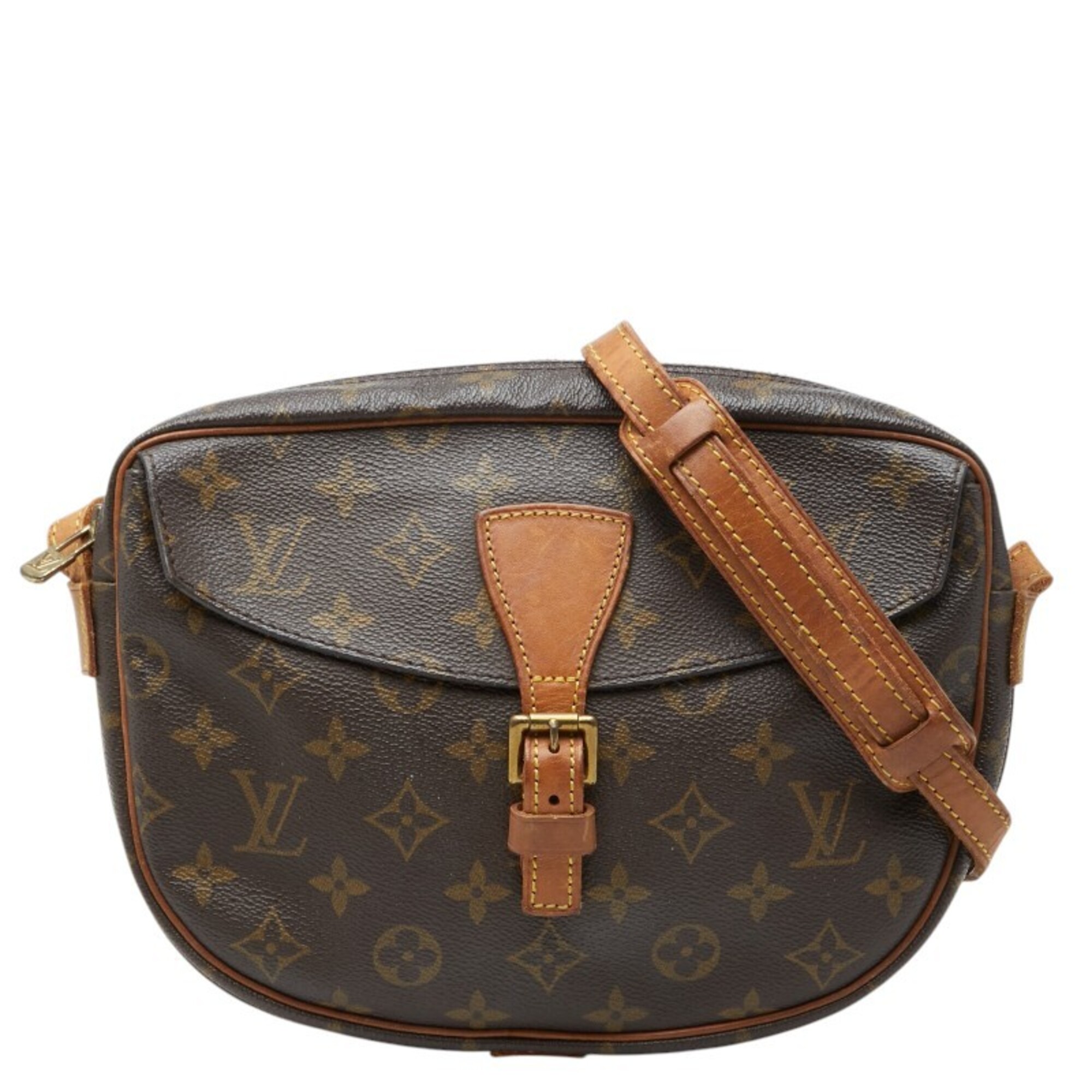 Louis Vuitton Monogram Jeune Fille MM Crossbody Shoulder Bag M51226 Brown Leather Women\'s LOUIS VUI
