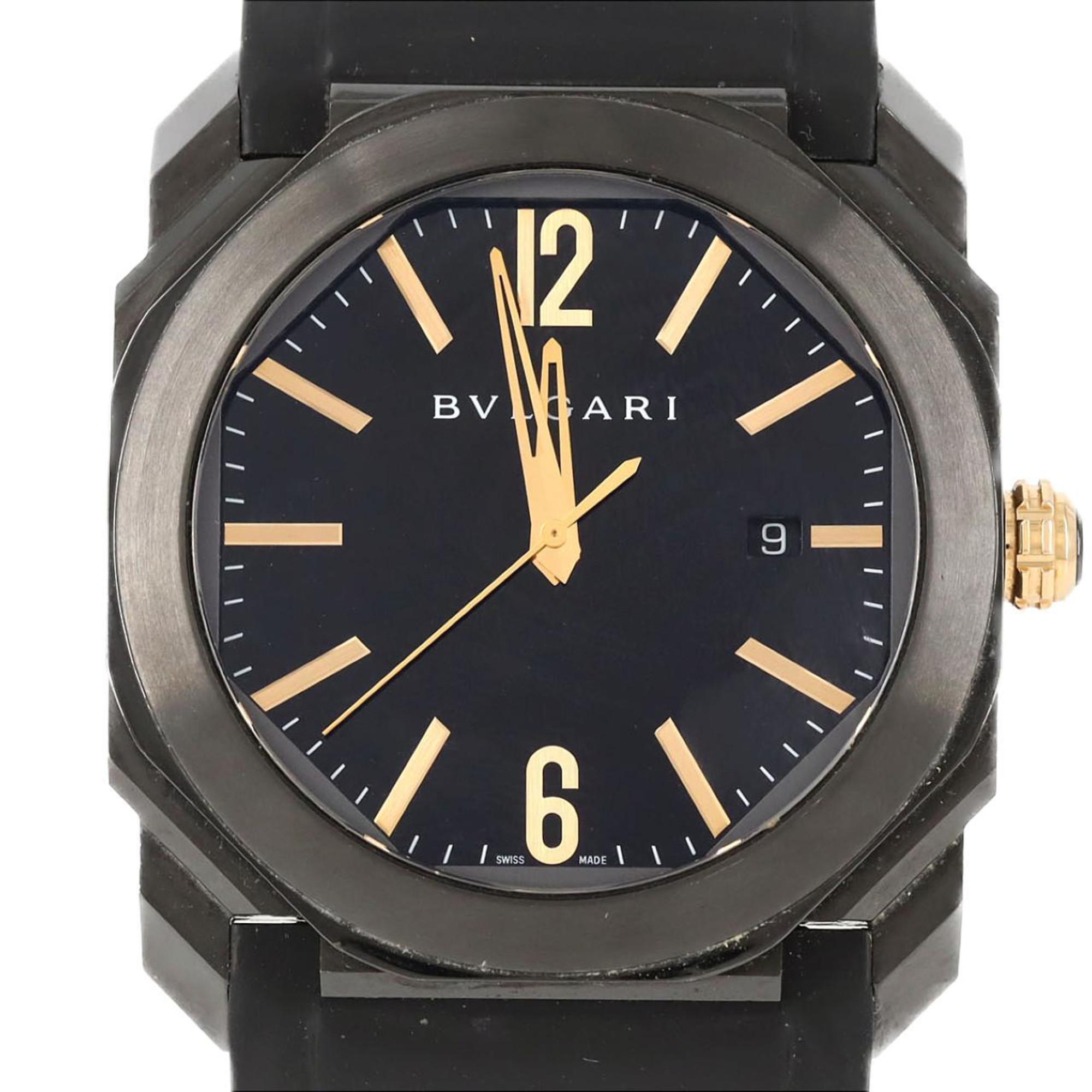 Bulgari Octo Ultranero DLC BGO41S BGO41BBSVD Stainless Steel Automatic Watch