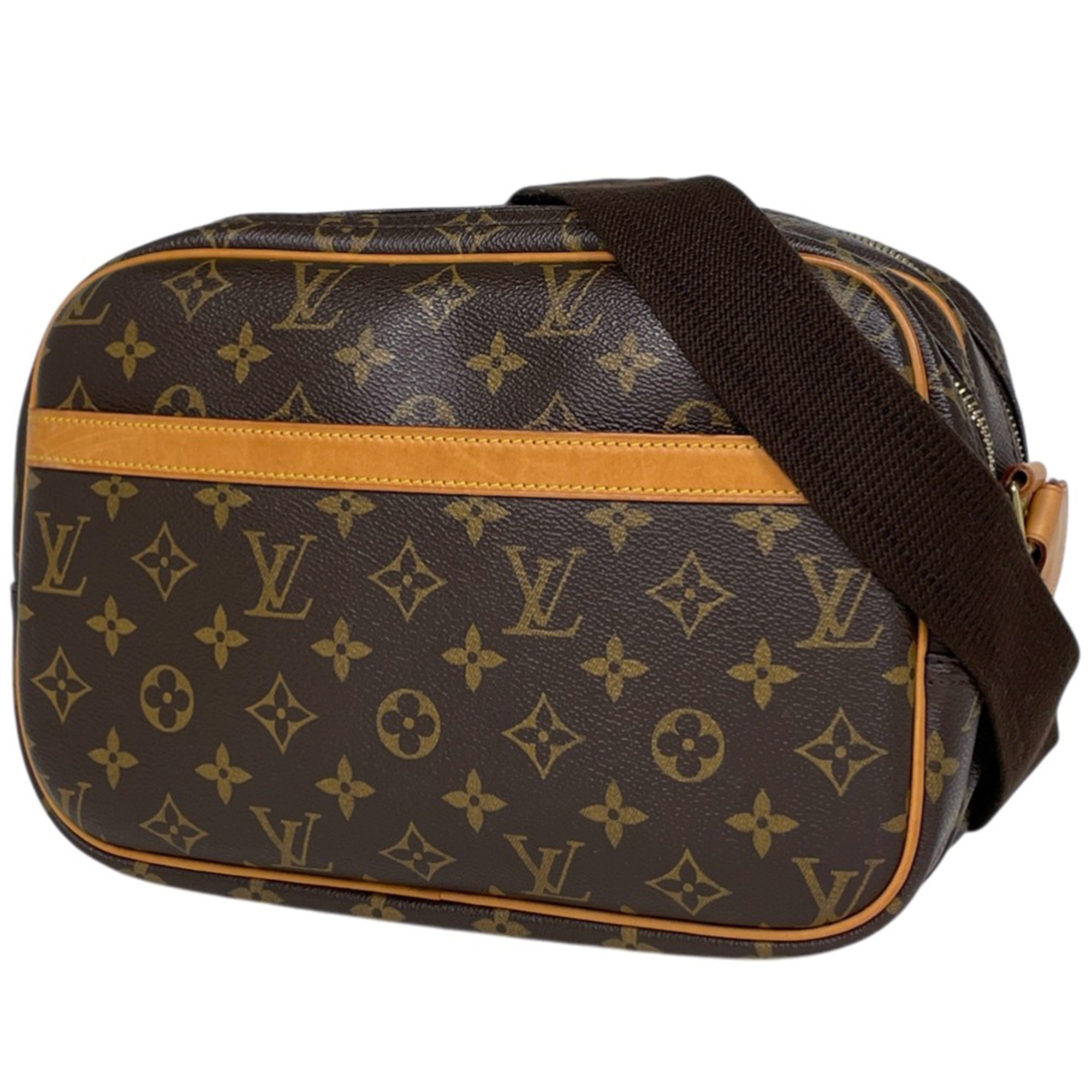 Louis Vuitton Reporter PM Crossbody Shoulder Bag, Monogram Brown, M45254, Women\'s