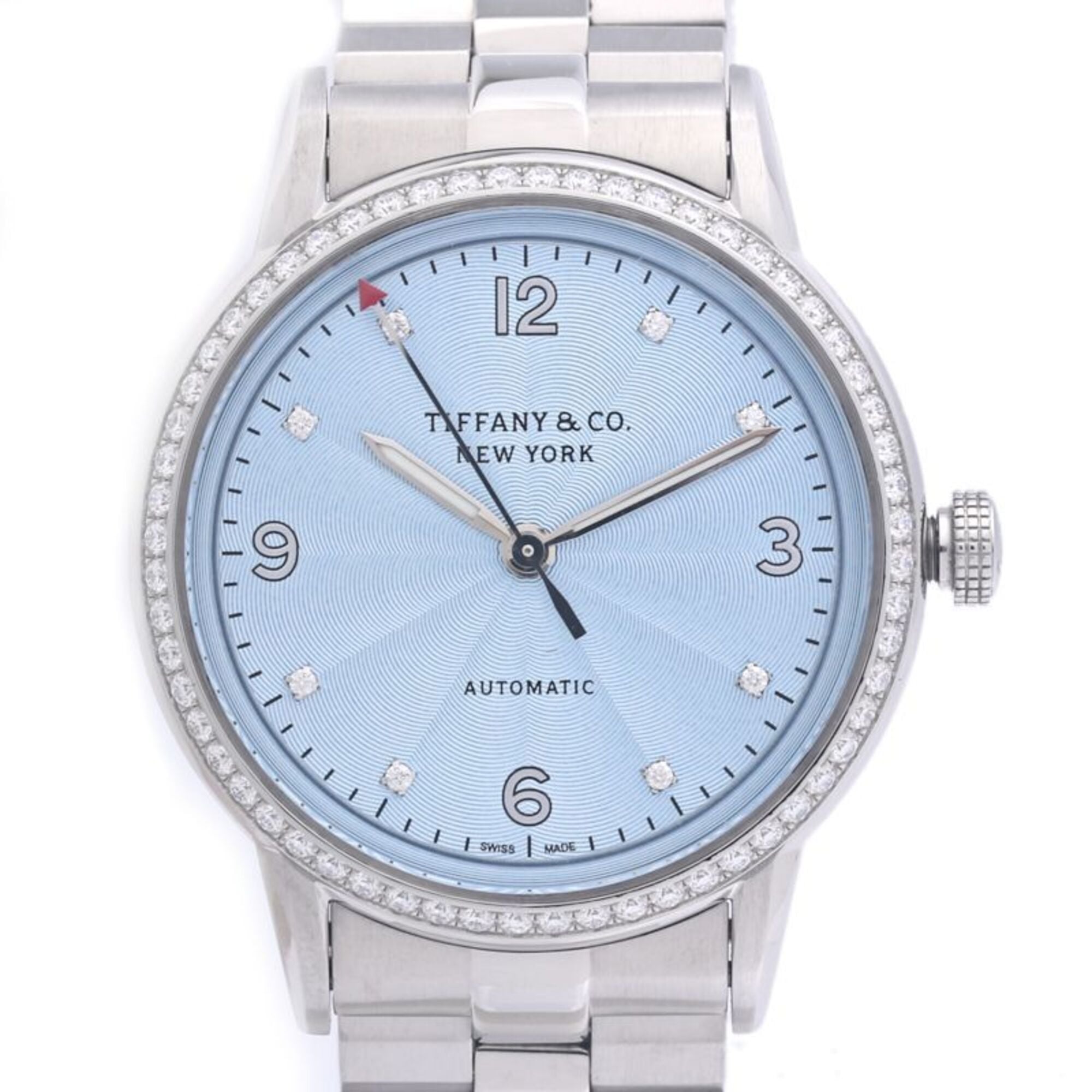 TIFFANY&Co. Tiffany CT60 Bezel Diamond 8P 37725978 Women\'s Watch Stainless Steel 40306