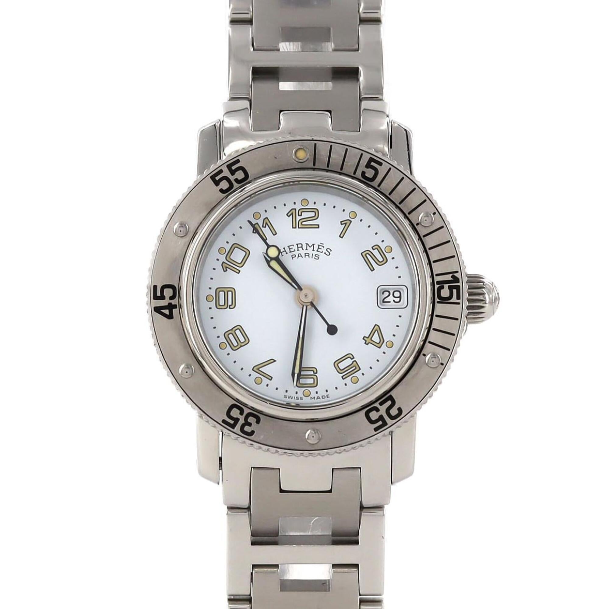Hermes Clipper Diver CL5.210 SS Quartz Watch