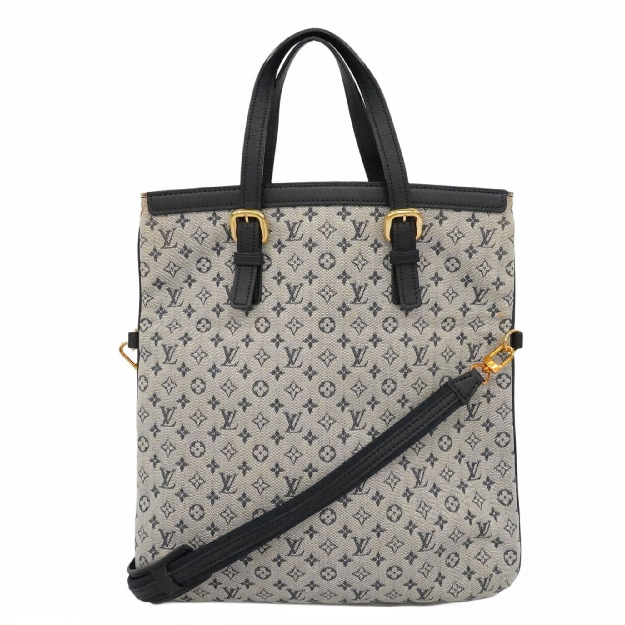 Louis Vuitton Monogram Mini Franoise Handbag M92208 Blue 2-way bag for women