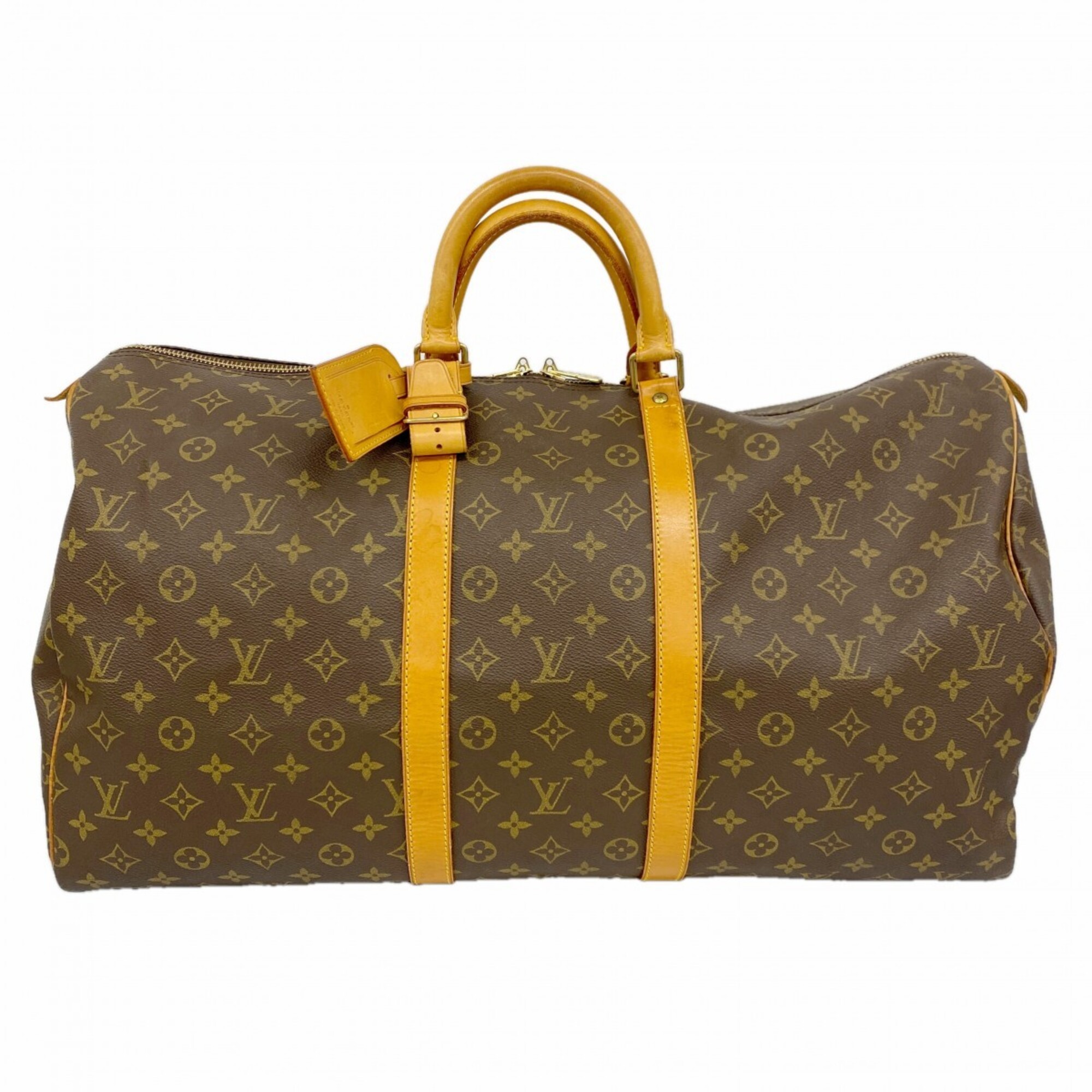 Louis Vuitton Bags - Boston Monogram Keepall 55 M41424 Brown Men\'s & Women\'s