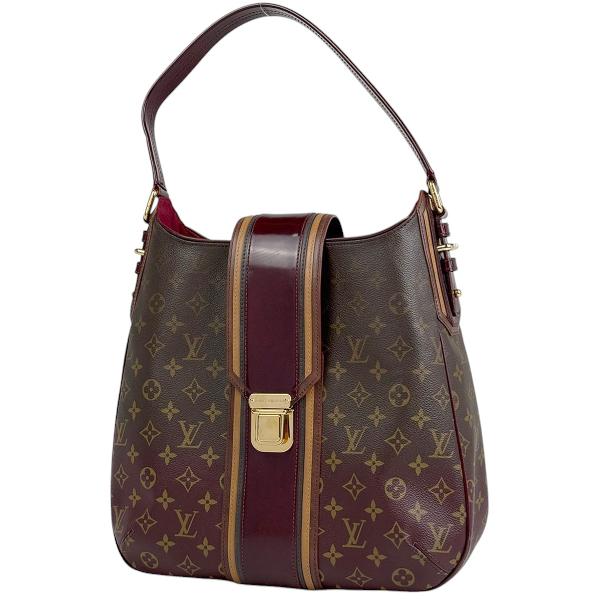 Louis Vuitton Musette Shoulder Bag, Monogram Mirage, Brown/Bordeaux, M95582, Women\'s