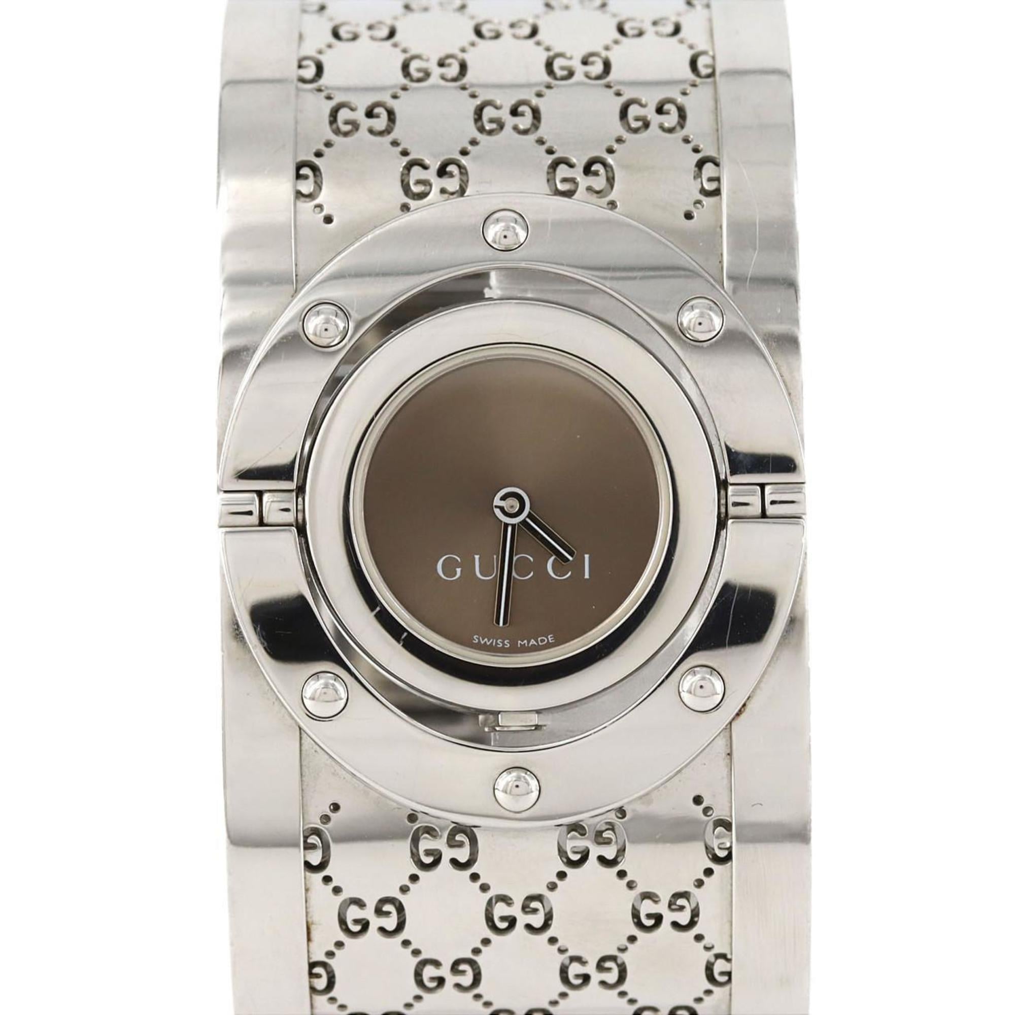 Gucci Toile 112 Stainless Steel Quartz Watch
