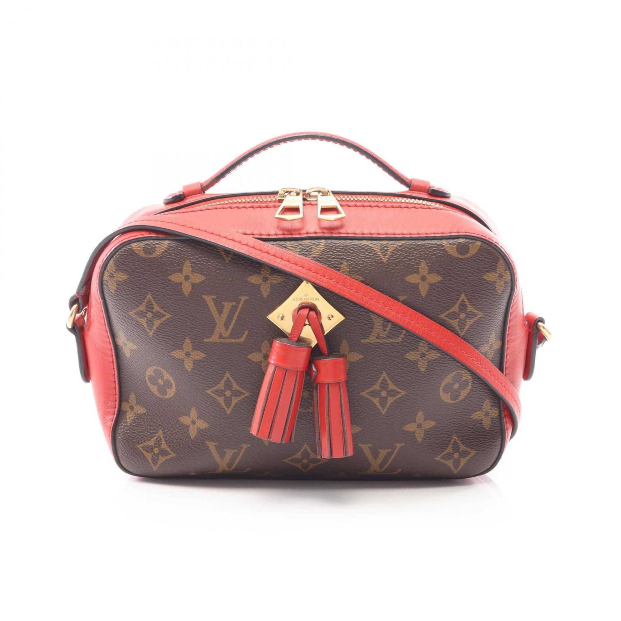Louis Vuitton Saint-Onge Shoulder Bag/Handbag, Coated Canvas and Leather, Monogram Pattern, Women\'s