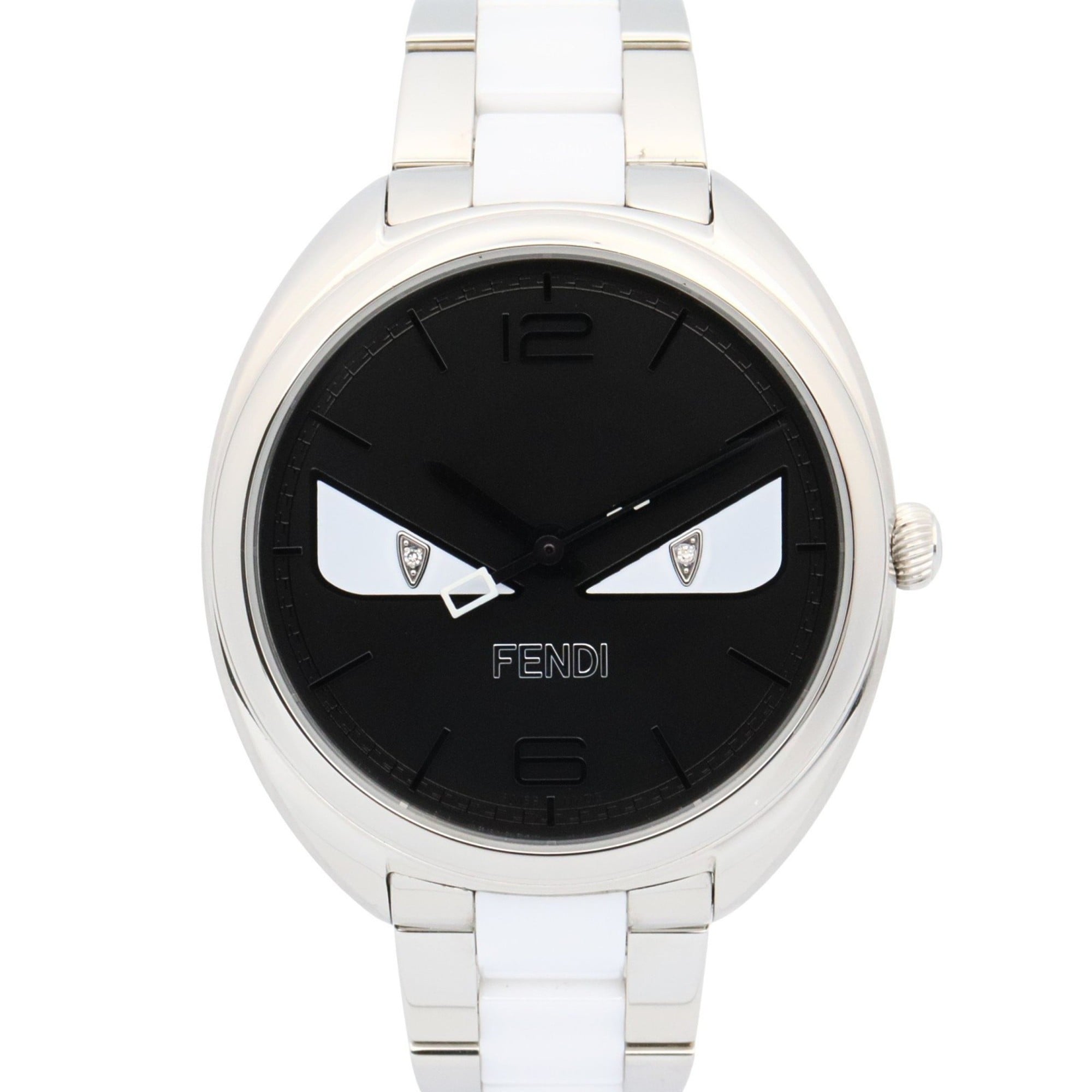 Fendi Bugs Monster Watch, Stainless Steel, Women\'s, Black, 21000M