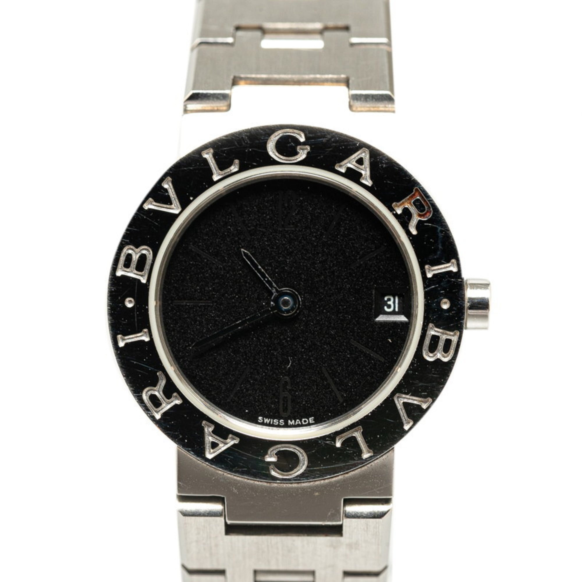 BVLGARI Watch BB23SS Quartz Black Dial Stainless Steel Women\'s