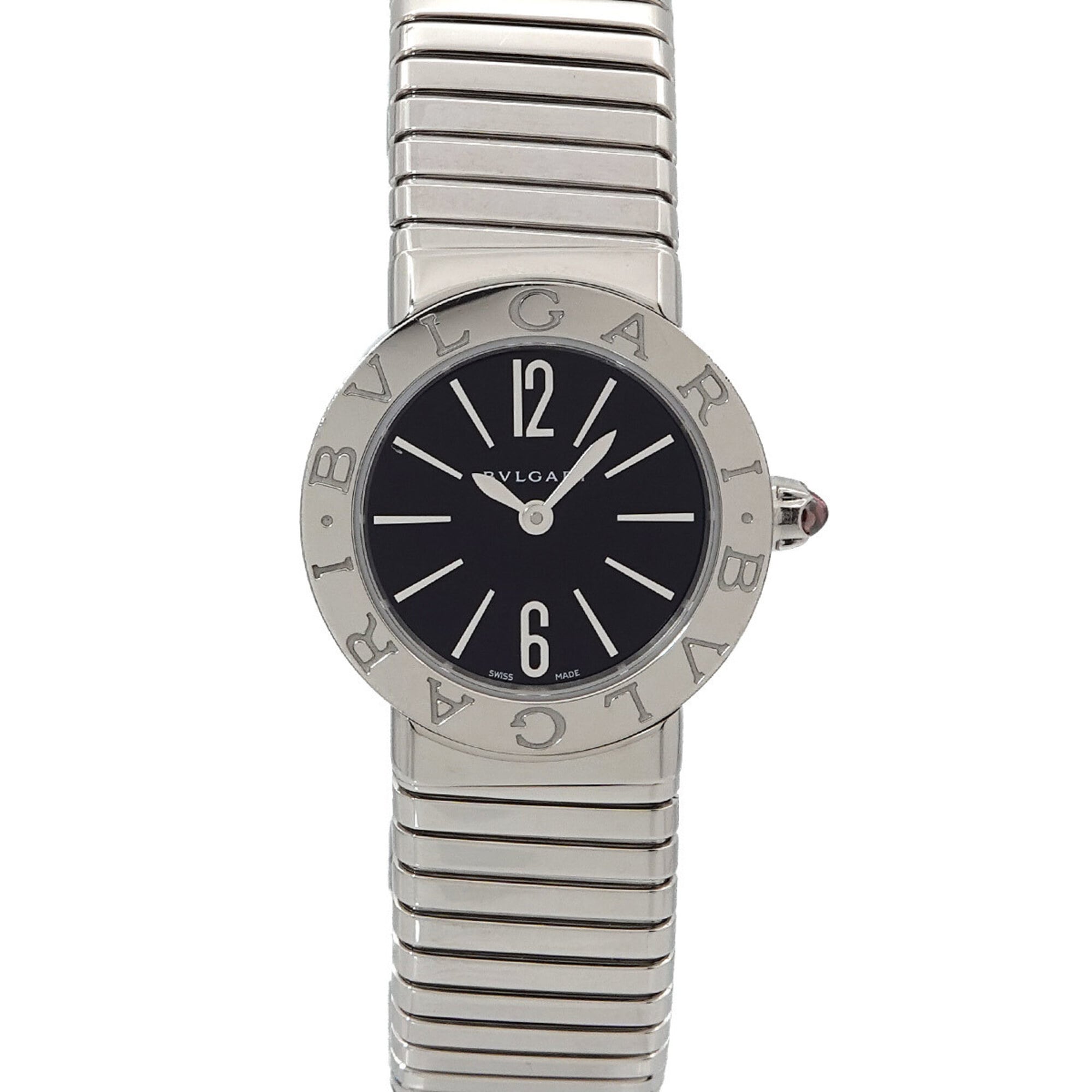 BVLGARI Tubogas BBL262TS Women\'s Watch Black Quartz