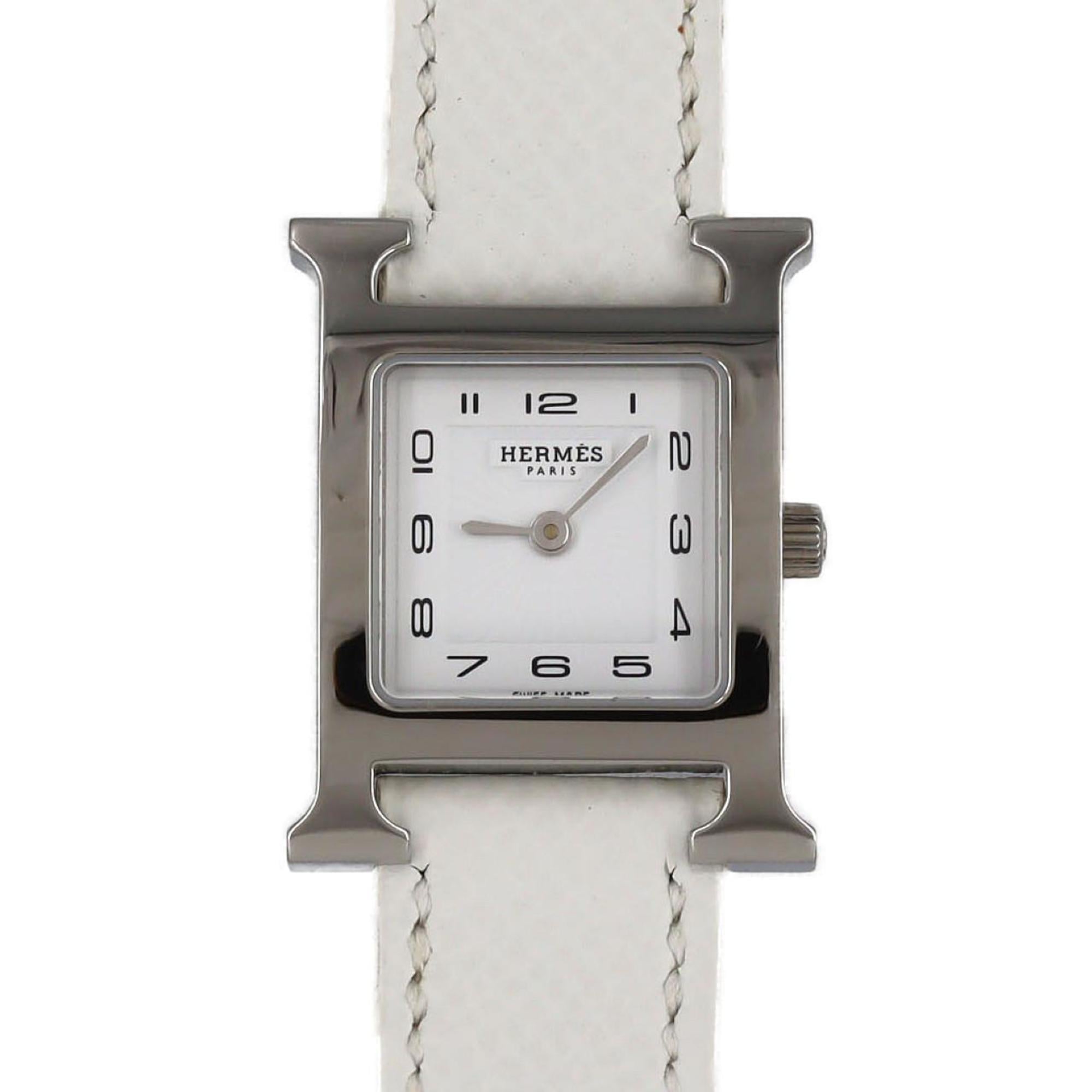 Herms H Watch HH1.210 SS Quartz Wristwatch
