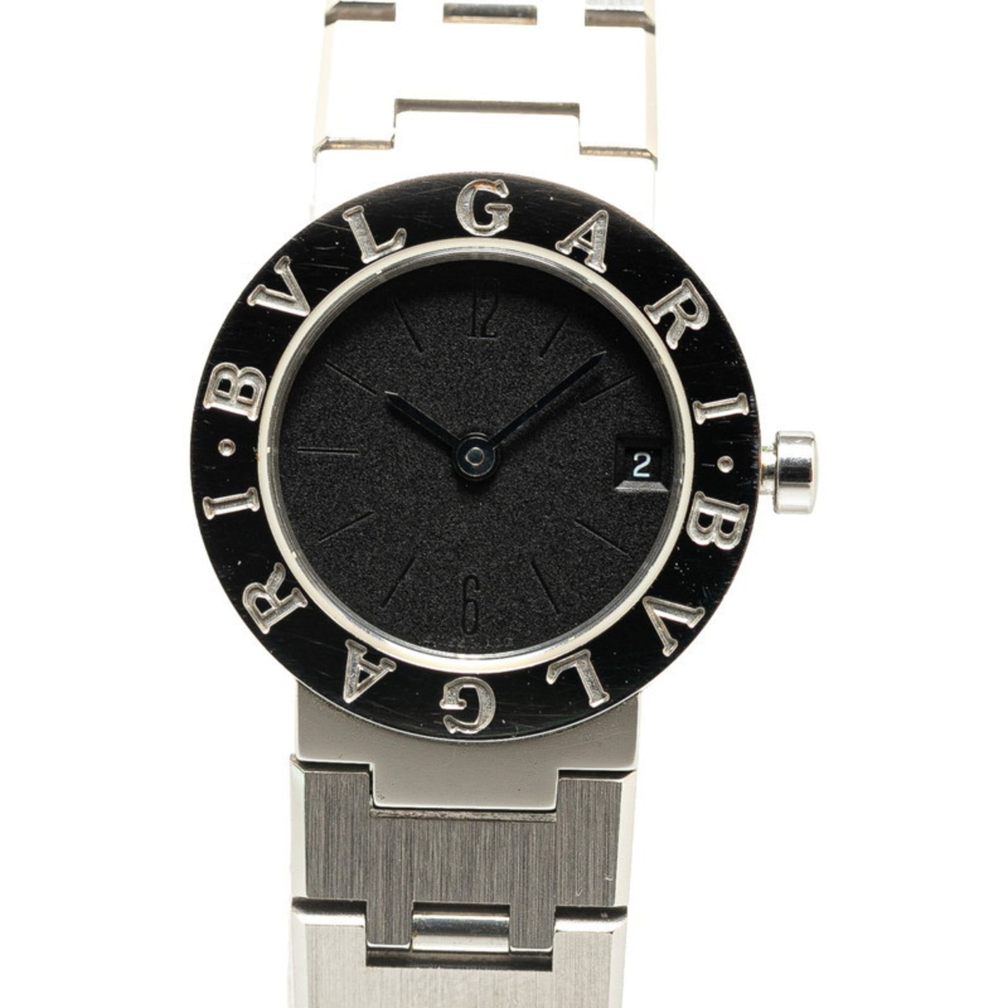 BVLGARI Watch BB23SS Quartz Black Dial Stainless Steel Women\'s