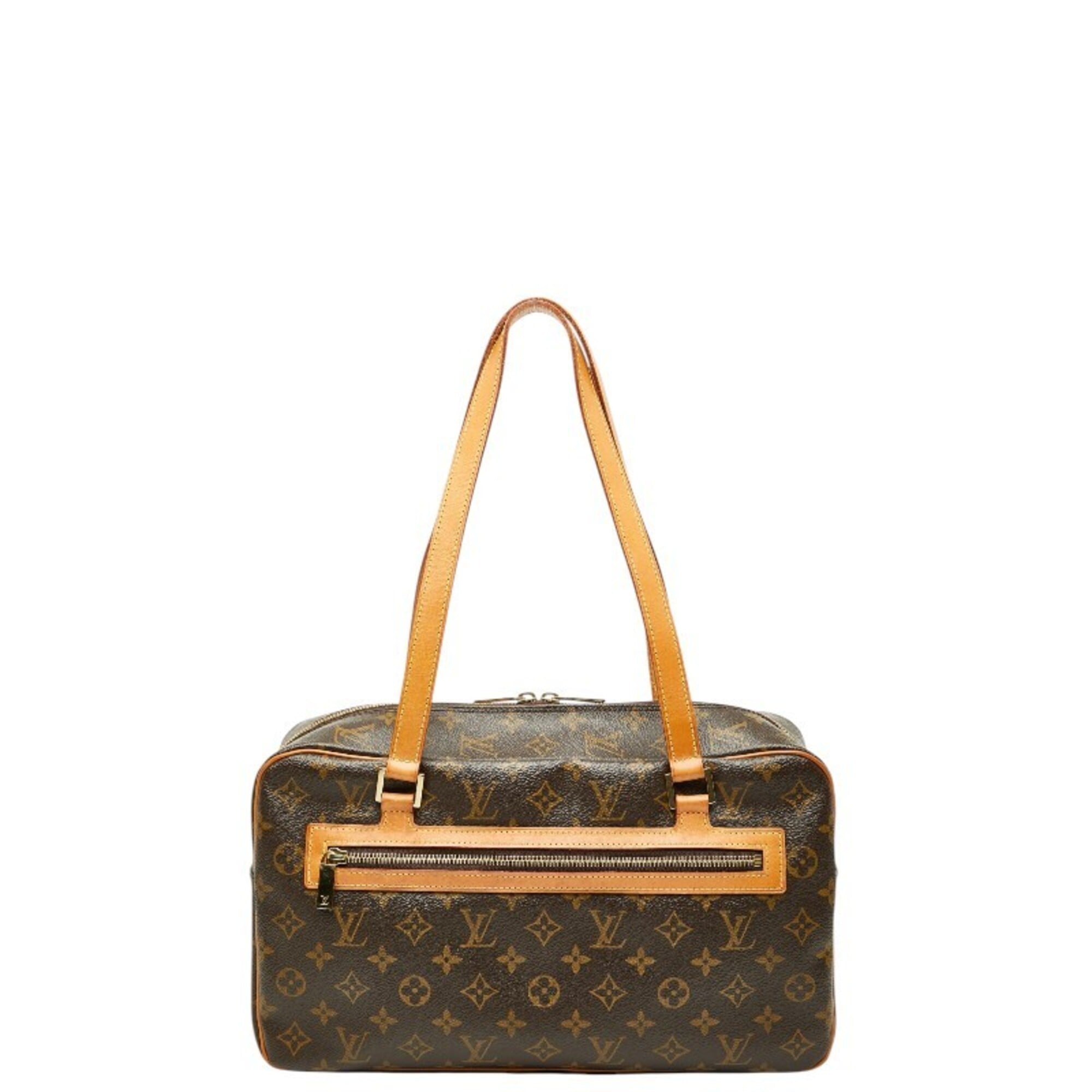Louis Vuitton Monogram Cite GM Shoulder Bag M51181 Brown Leather Women\'s LOUIS VUITTON