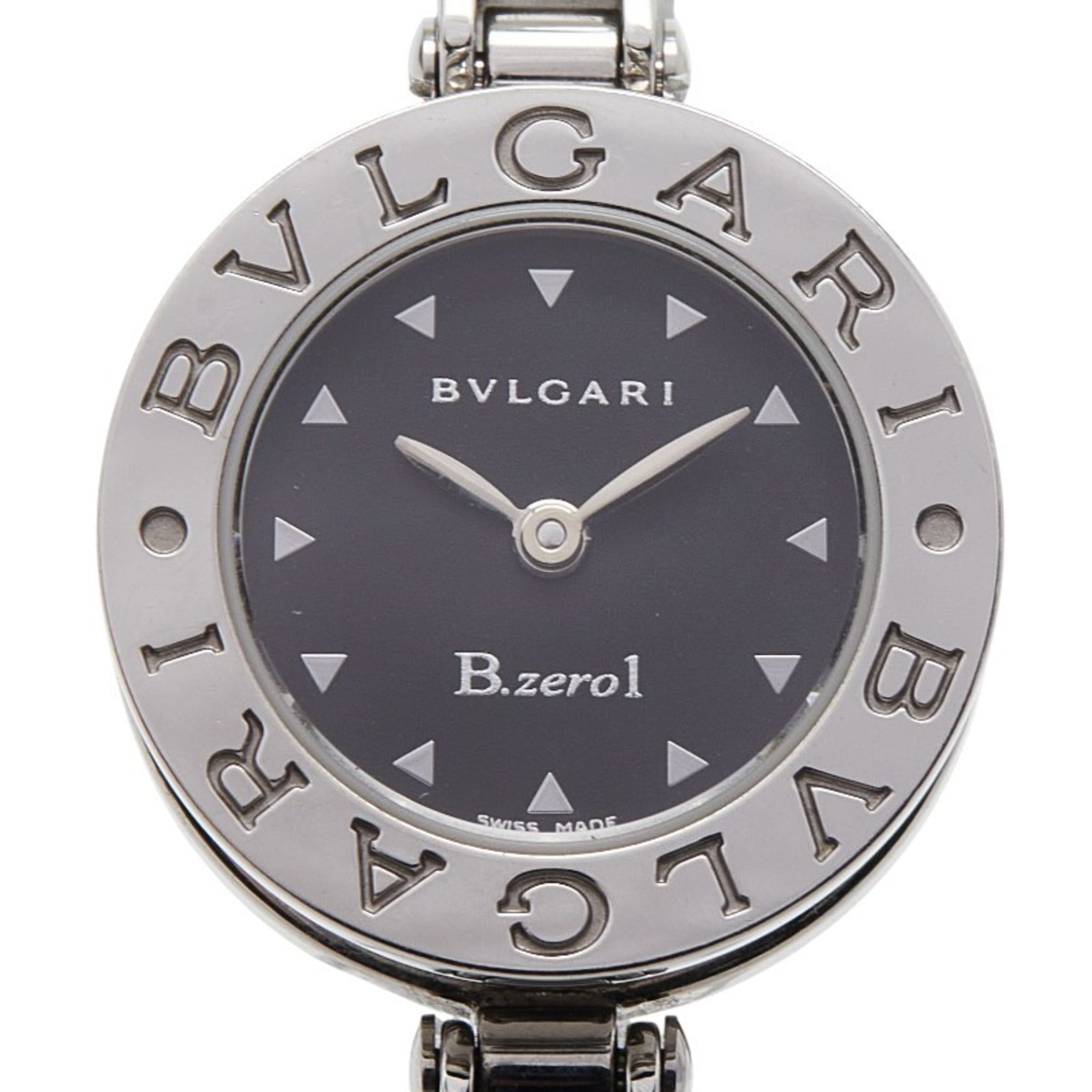BVLGARI B.zero1 Watch BZ22S Swiss Quartz Black Dial Stainless Steel Women\'s