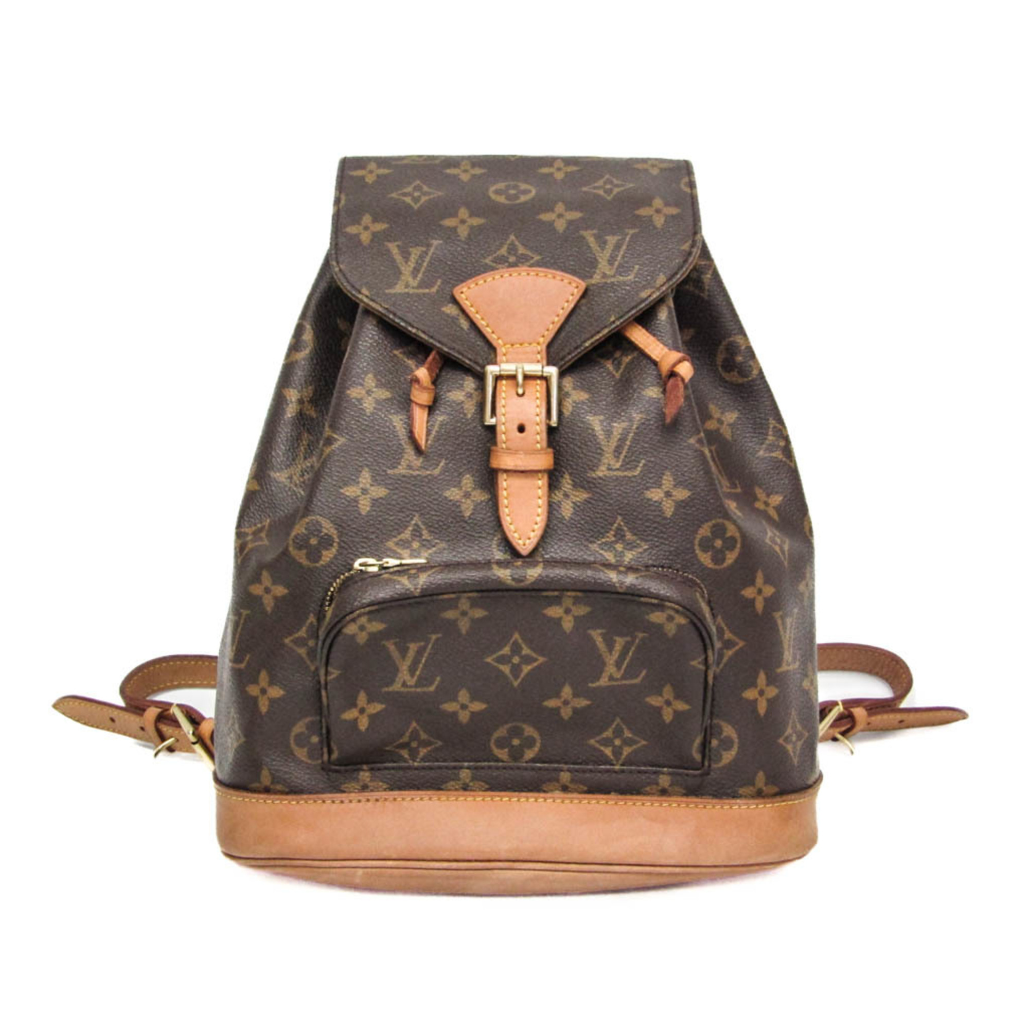 Louis Vuitton Monogram Montsouris MM M51136 Women\'s Backpack Brown