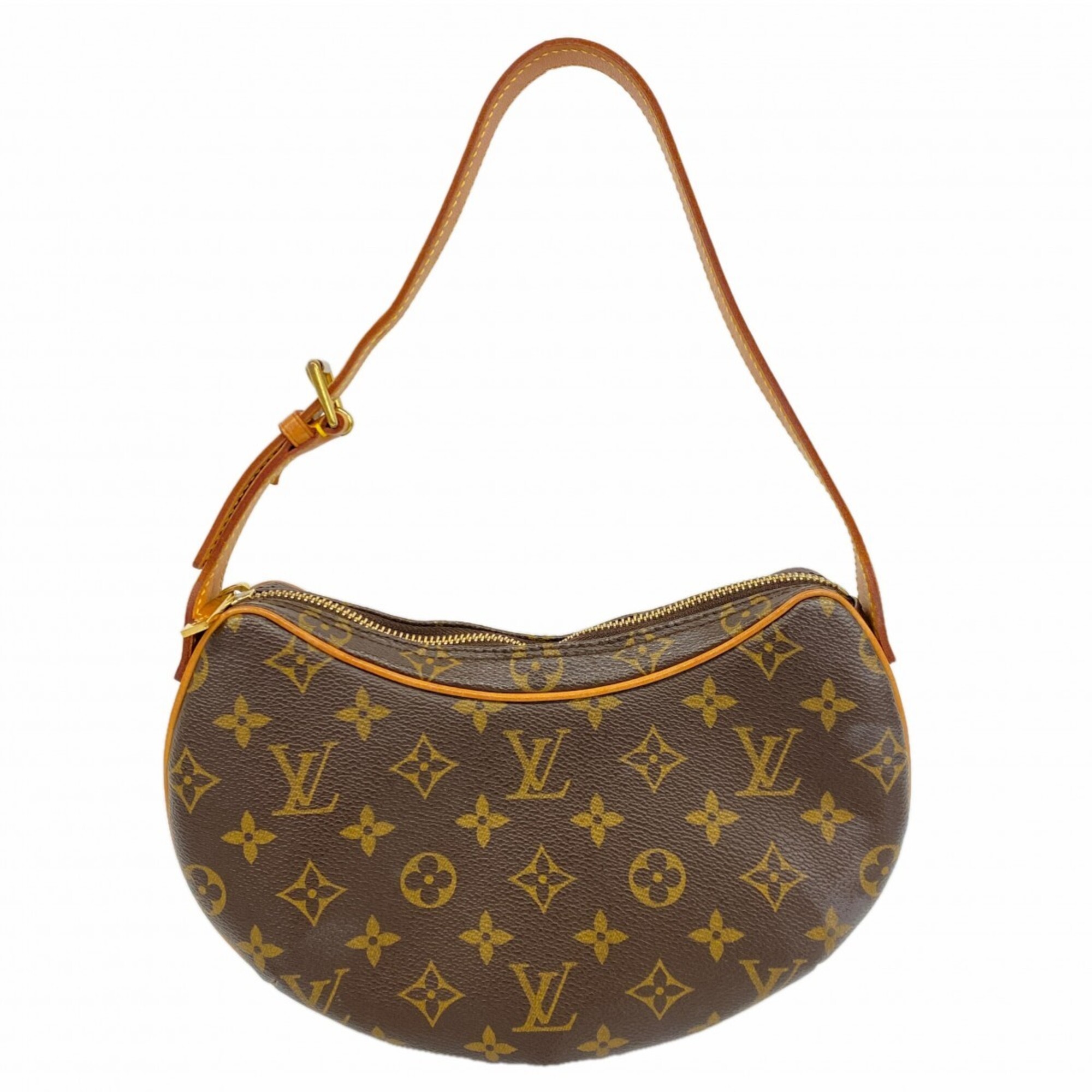 Louis Vuitton Monogram Pochette Croissant Shoulder Bag M51510 Brown Women\'s