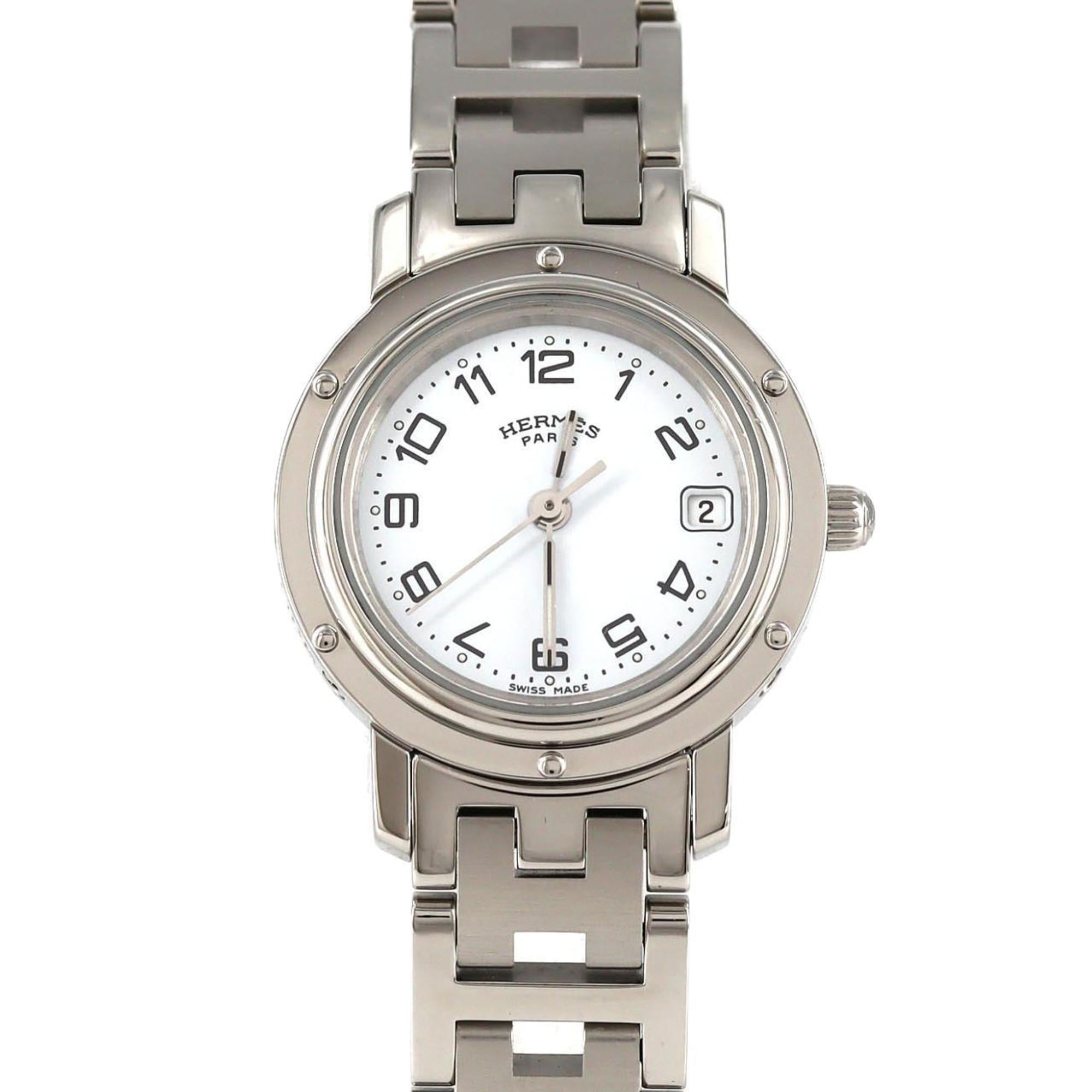 Herms Clipper CL4.210 Stainless Steel Quartz Watch