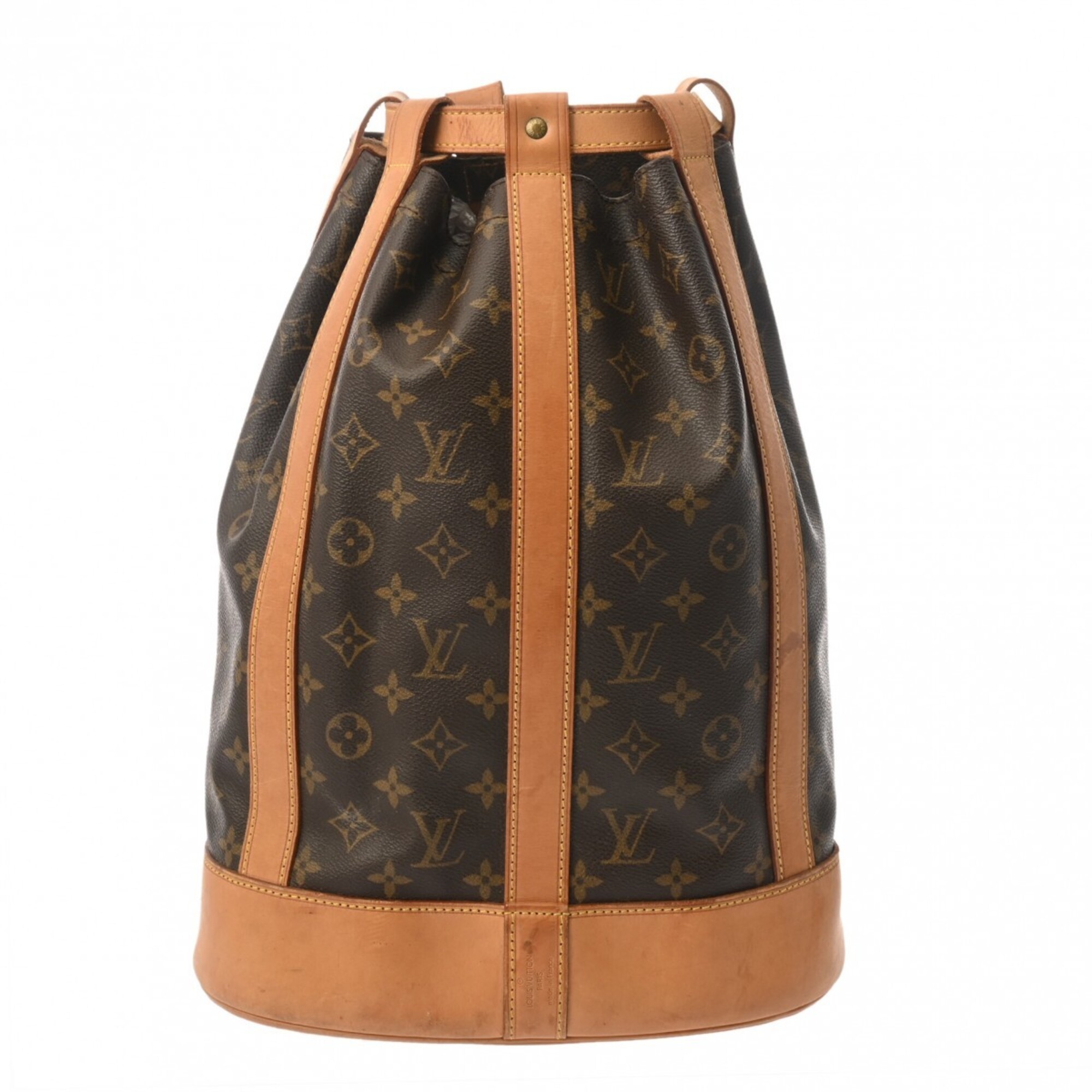 LOUIS VUITTON Louis Vuitton Monogram Randonee PM Brown M42243 Men\'s Women\'s Canvas Shoulder Bag B