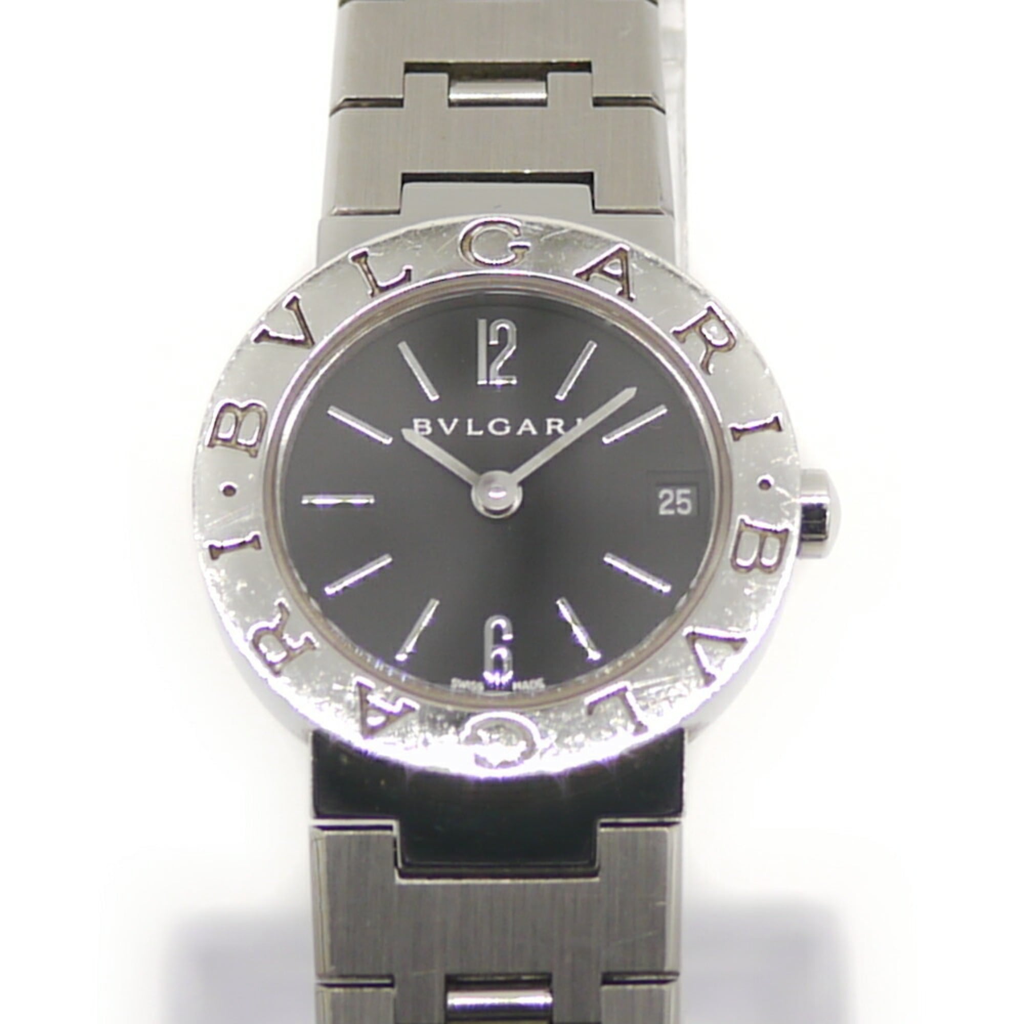 BVLGARI Women\'s Dress Watch BB23SS Black Dial Wristwatch