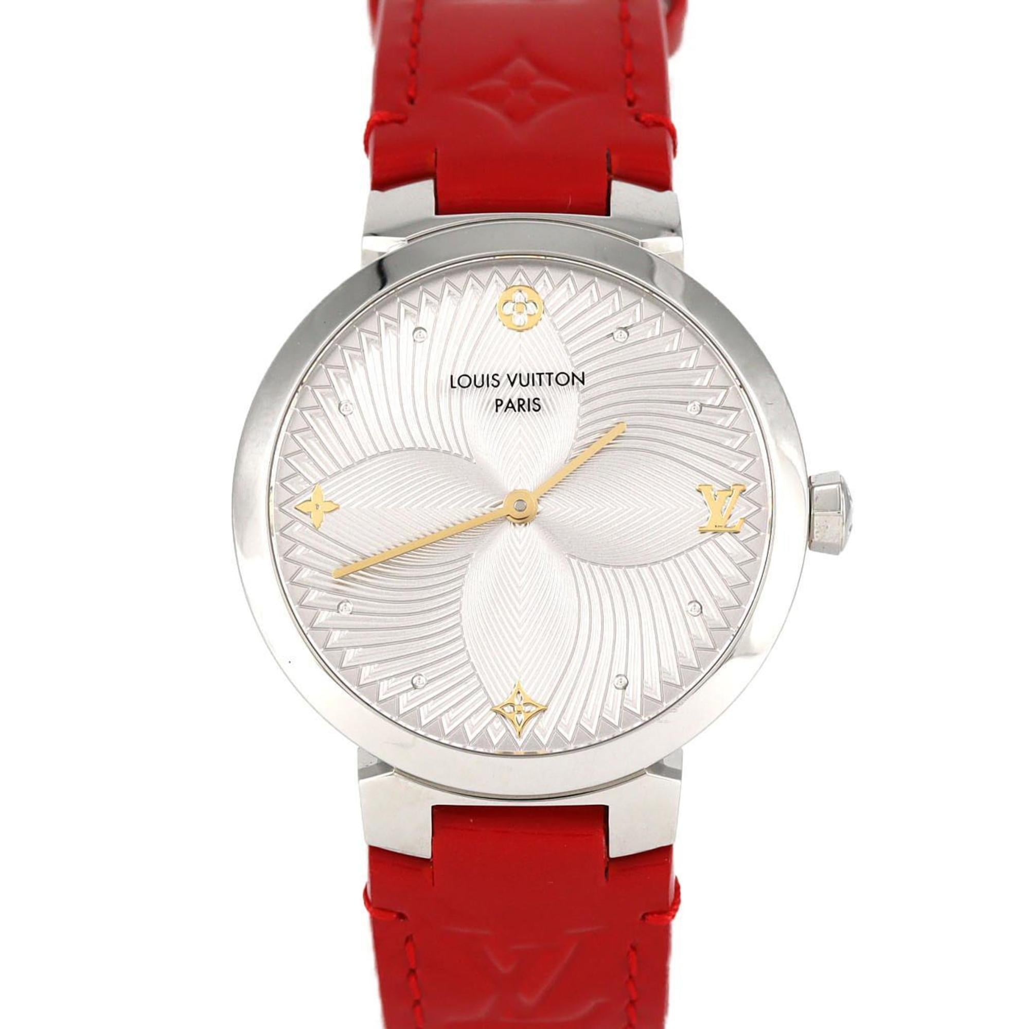 Louis Vuitton Tambour Slim QA015 Stainless Steel Quartz Watch