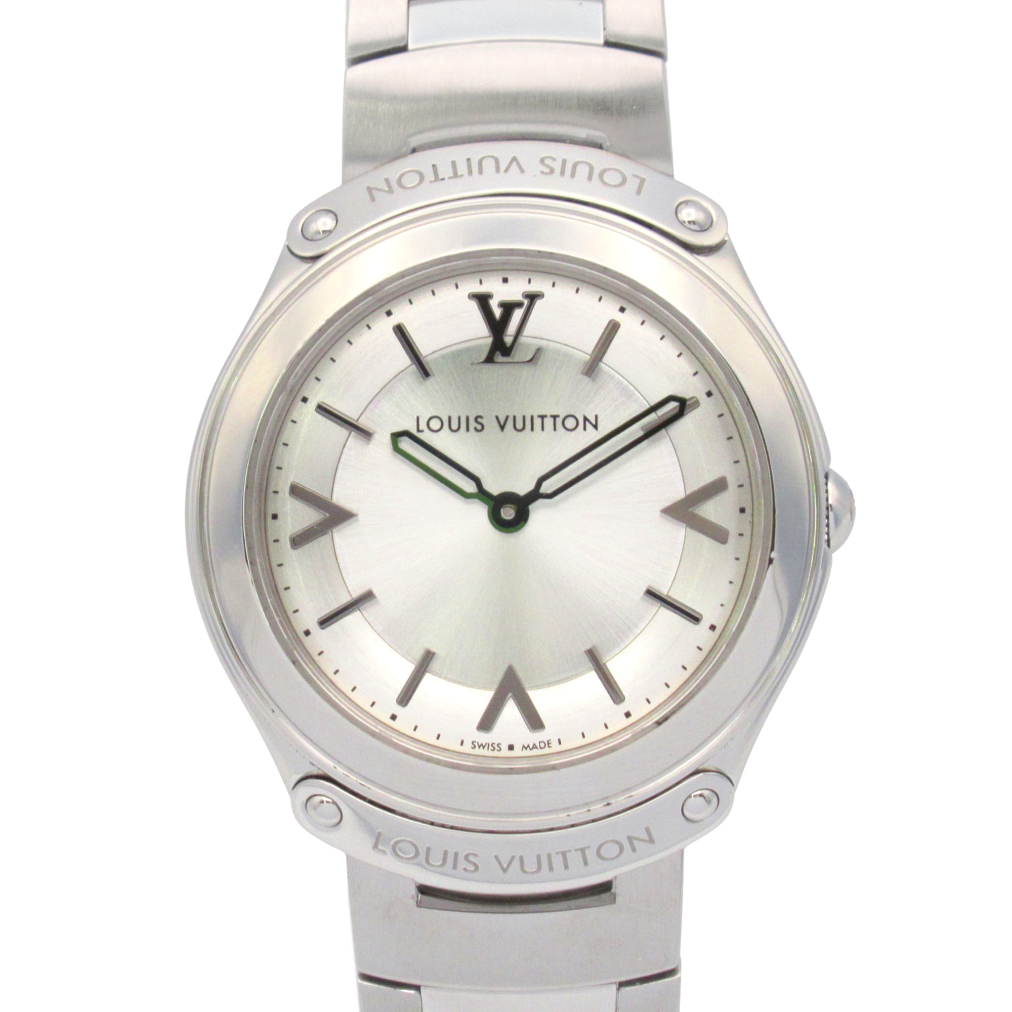 Louis Vuitton Fifty Five Stainless Steel Watch for Women, Silver, Q6J00