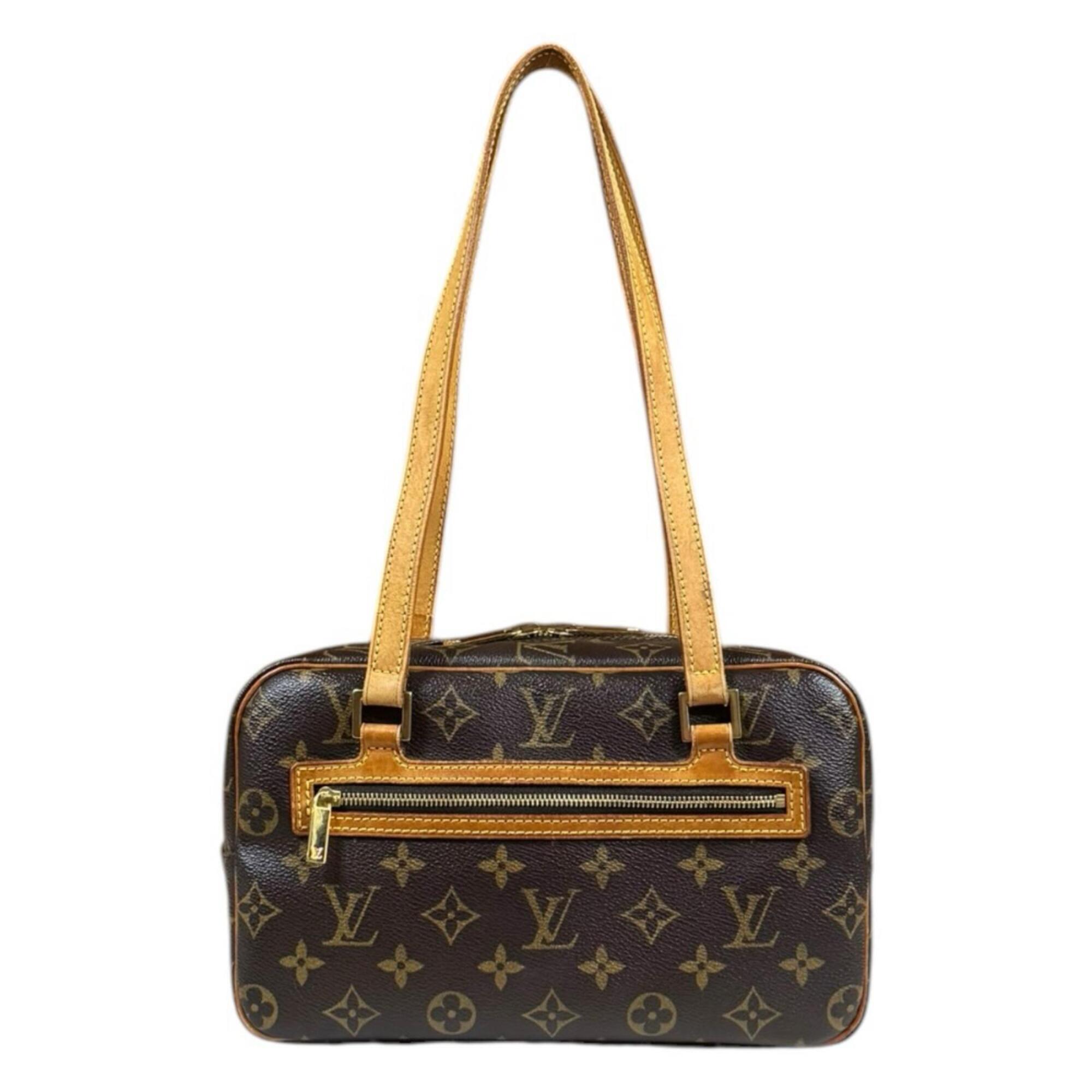 Louis Vuitton Cite MM Monogram Shoulder Bag, Canvas M51182 Brown, Women\'s LOUIS VUITTON
