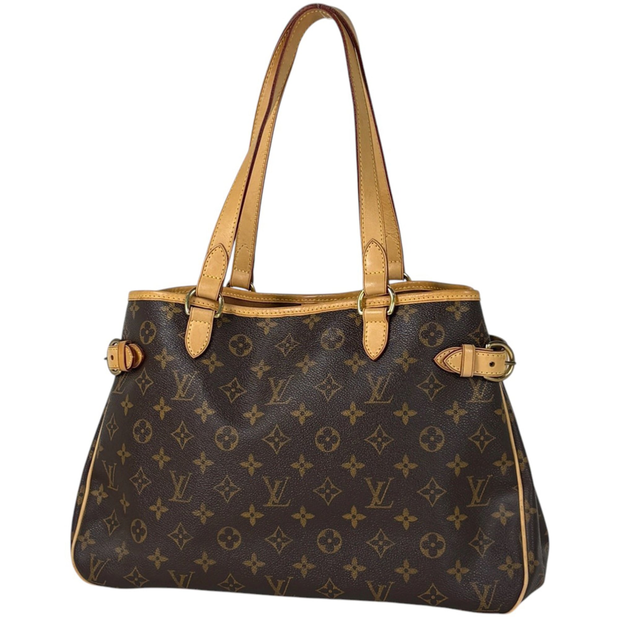 Louis Vuitton Batignolles Horizontal Shoulder Bag/Tote Bag, Monogram Brown, M51154, Women\'s