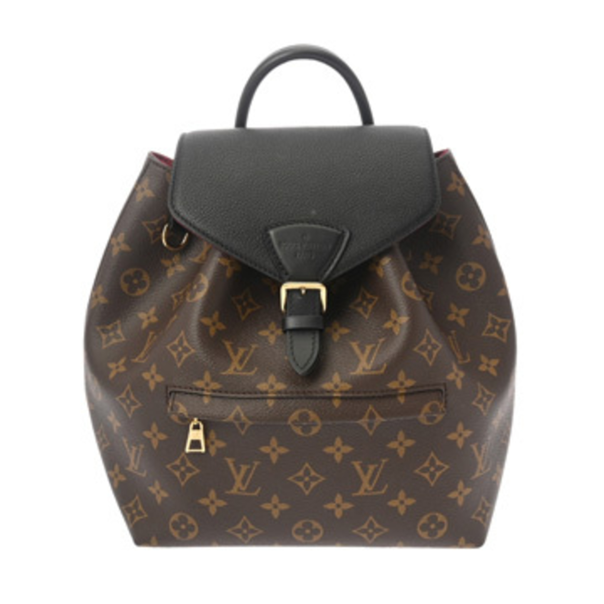 LOUIS VUITTON Louis Vuitton Monogram Montsouris NM PM Noir M45515 Women\'s Canvas Backpack/Daypack A