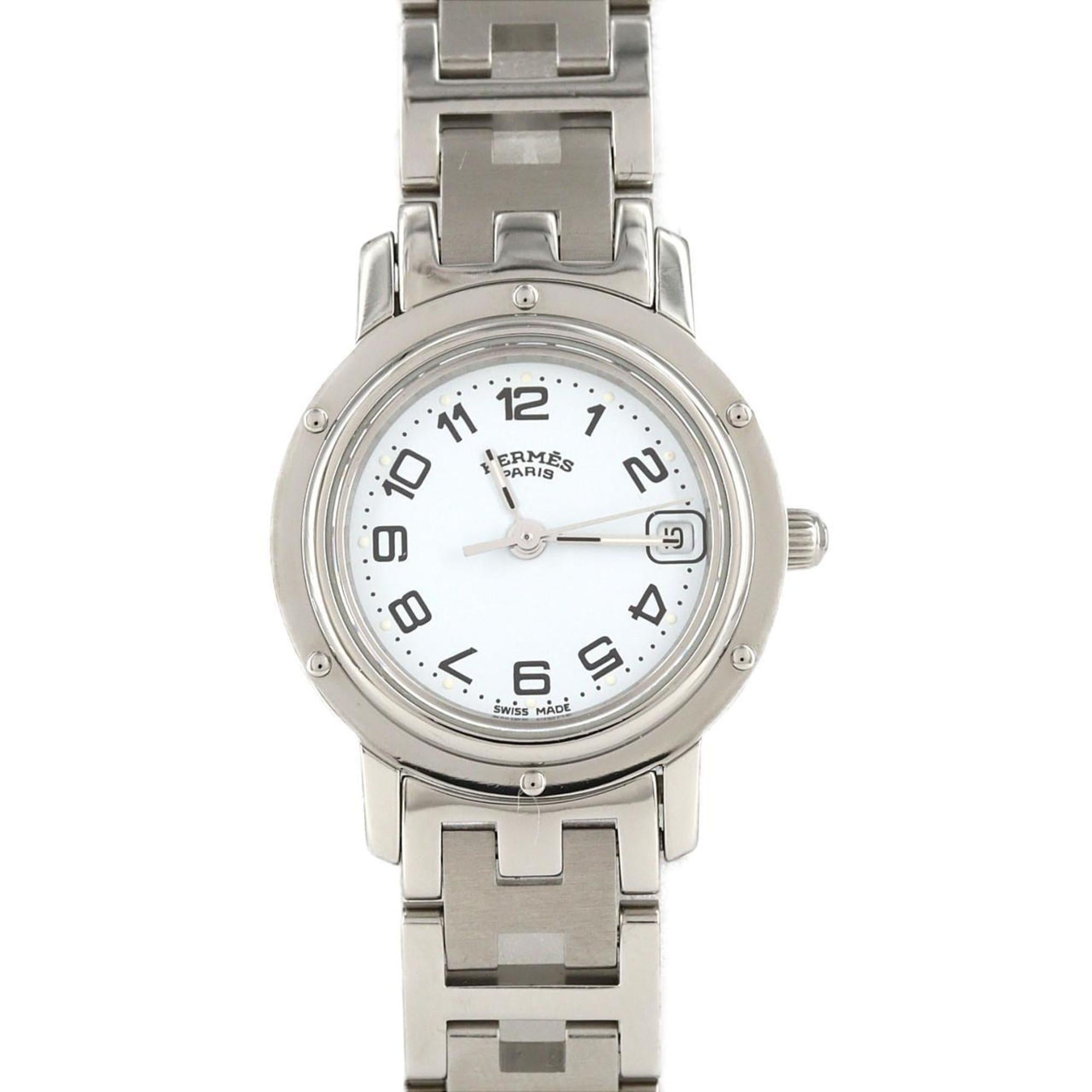 Herms Clipper CL4.210 Stainless Steel Quartz Watch