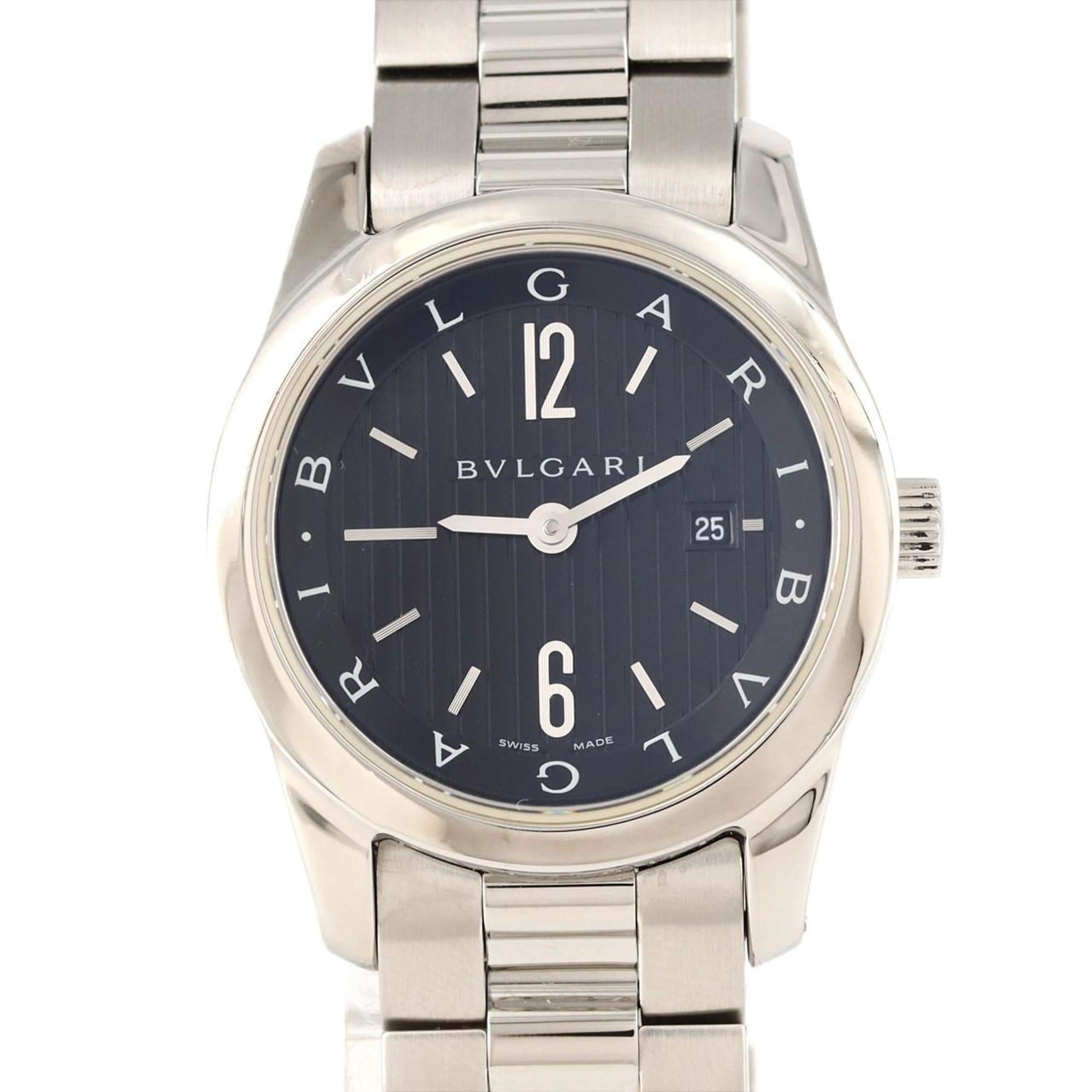 Bvlgari Solotempo ST30S ST30BSSD SS Wristwatch Quartz