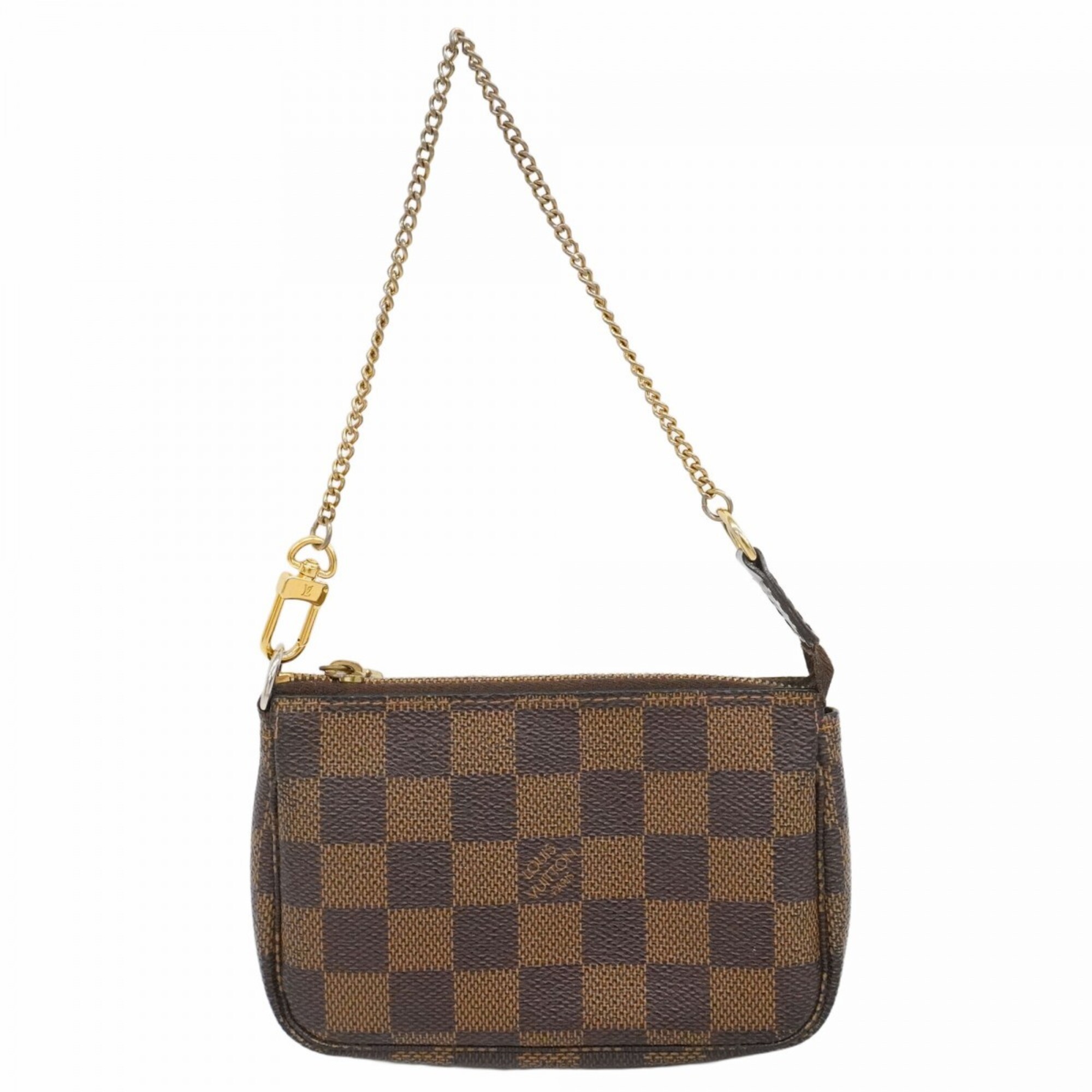Louis Vuitton Damier Mini Pochette Accessoires N58009 Ebene Women\'s Bag/Pouch