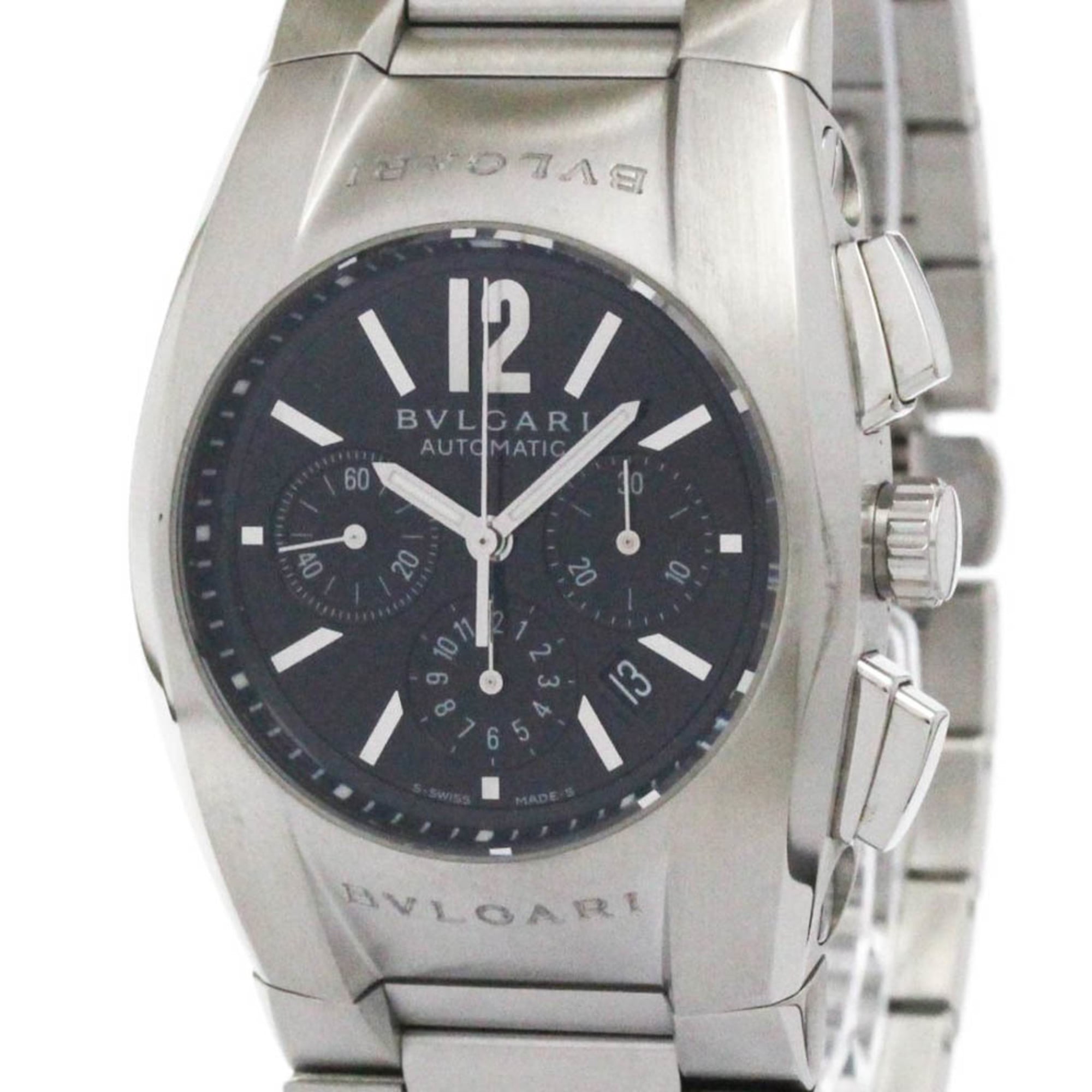 BVLGARI Ergon Chronograph Automatic Mens Watch EG35SCH Polished