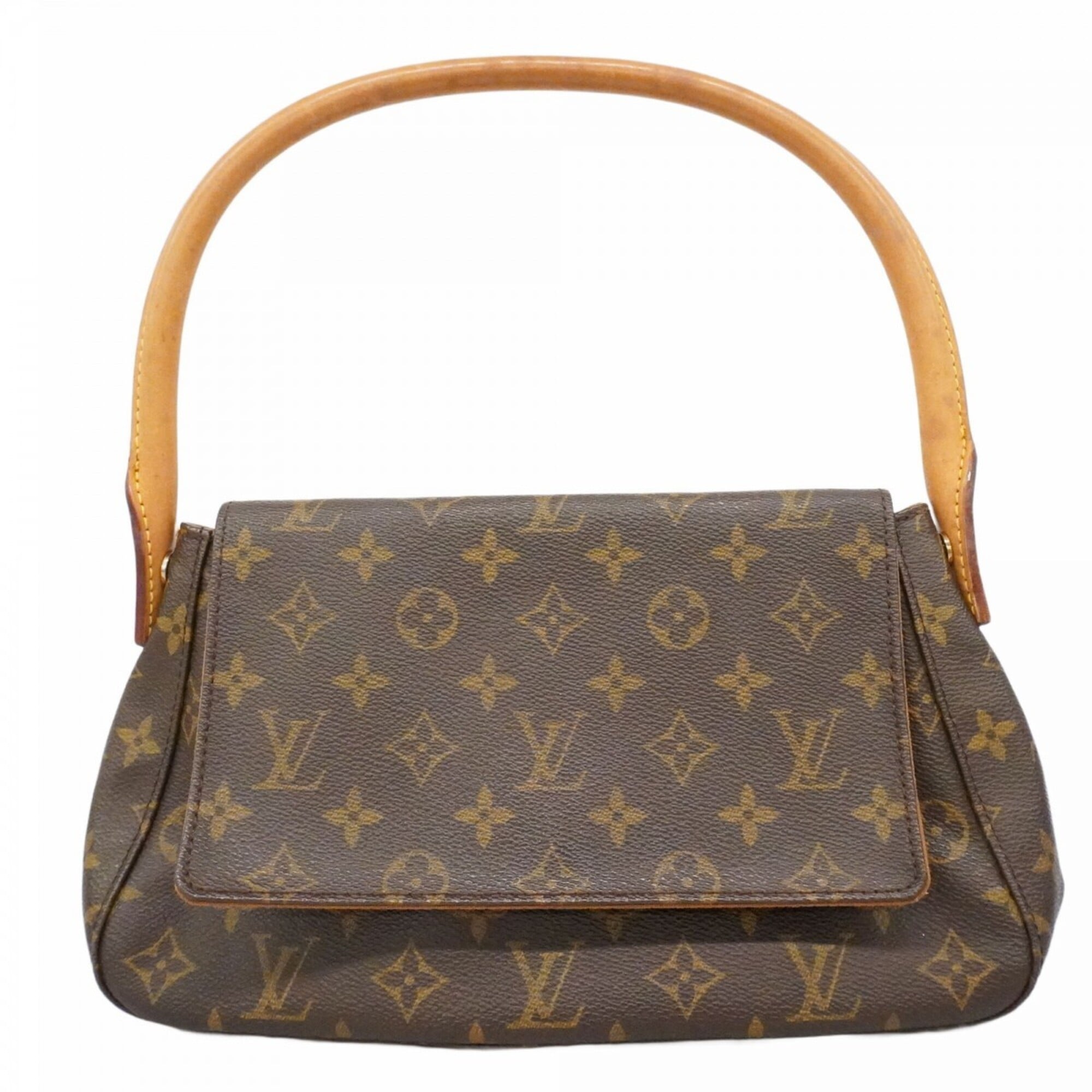 Louis Vuitton Monogram Mini Looping Shoulder Bag M51147 Brown Women\'s
